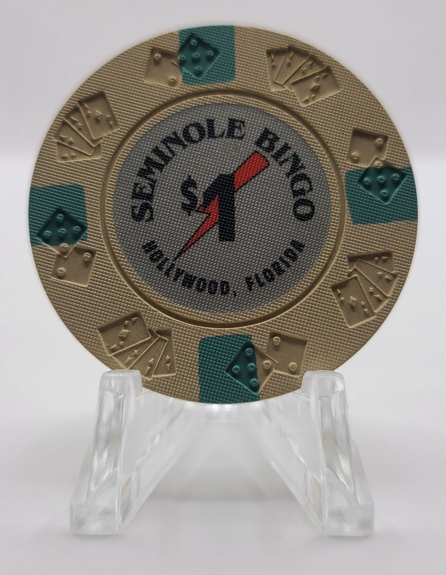 Seminole Indian Bingo Hollywood Florida $1 Chip "UNCIRCULATED"