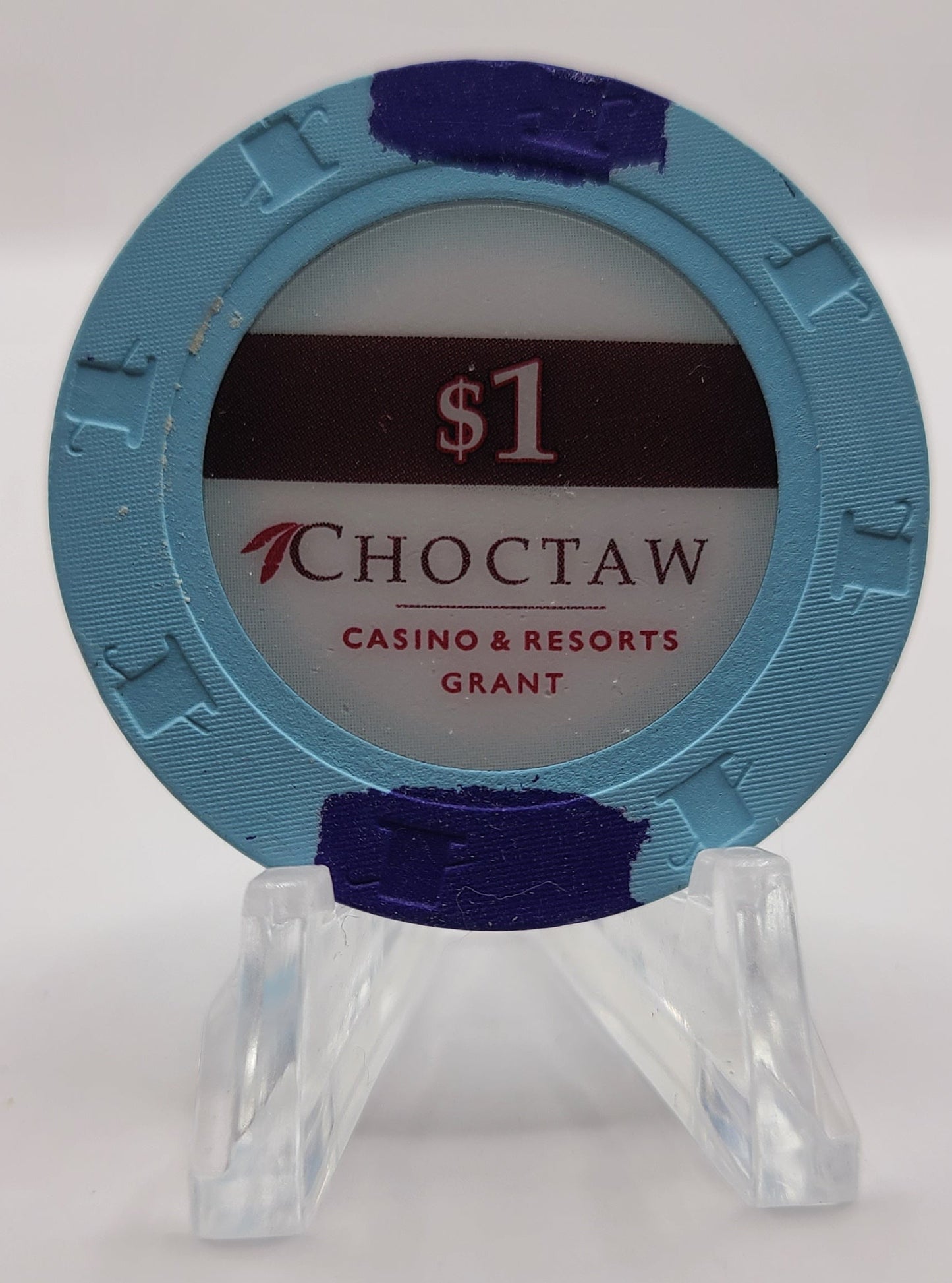 Choctaw Casino & Resort Grant Oklahoma $1 Casino Chip