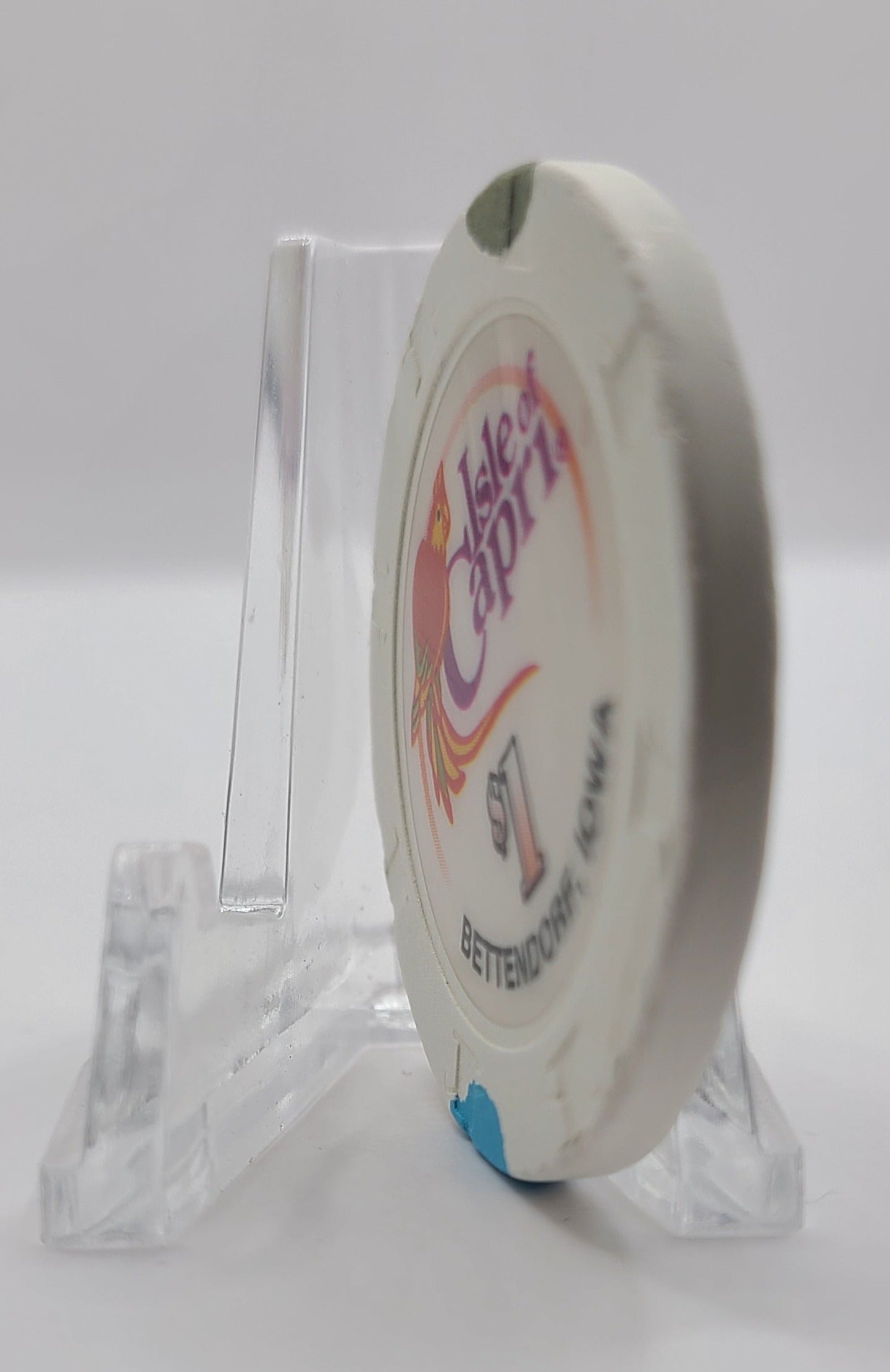 Isle of Capri Bettendorf Iowa 2008 $1 Chip (circulated)