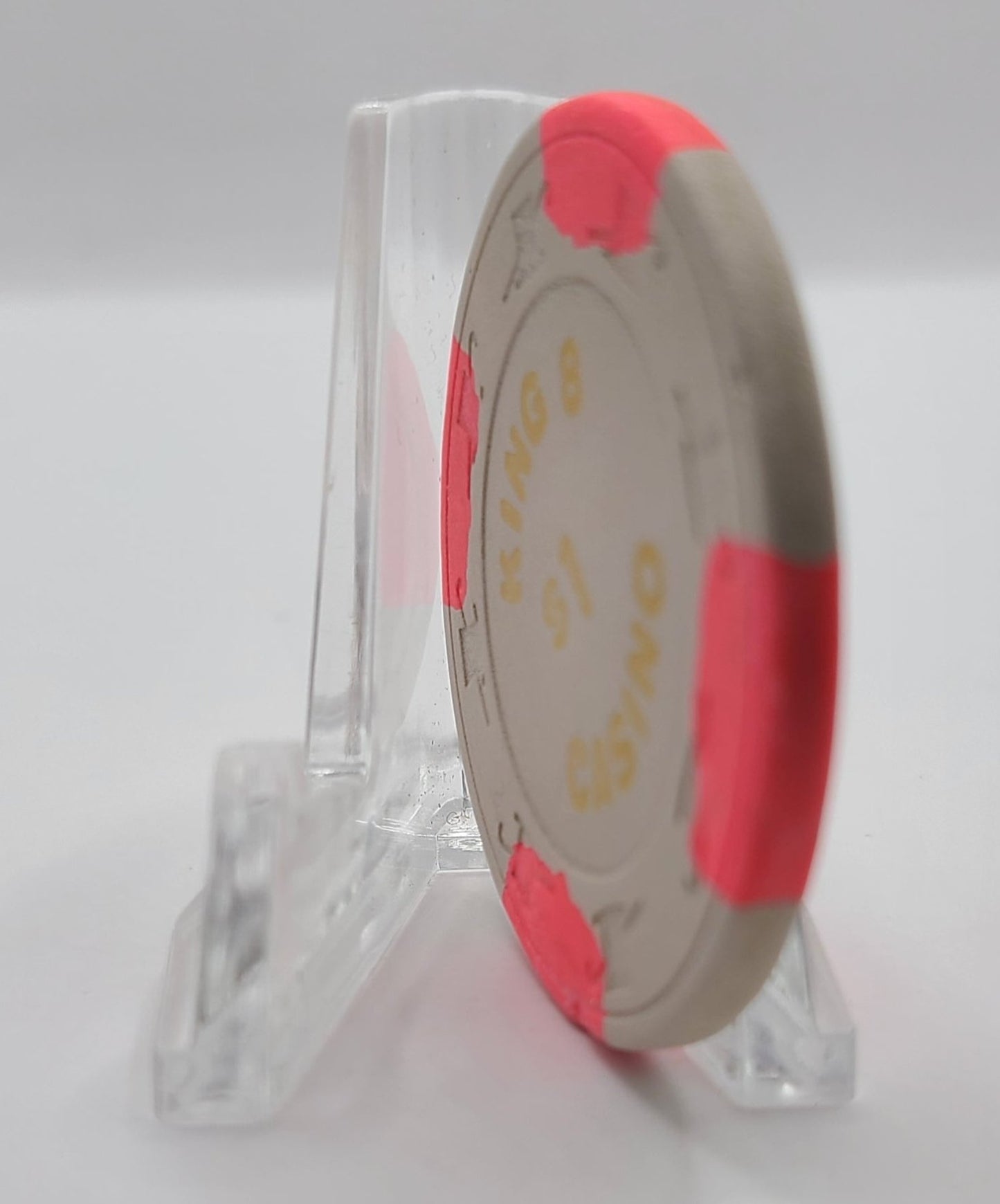 King 8 Casino Las Vegas Nevada 1980's $1 Chip N2377 (Worn)