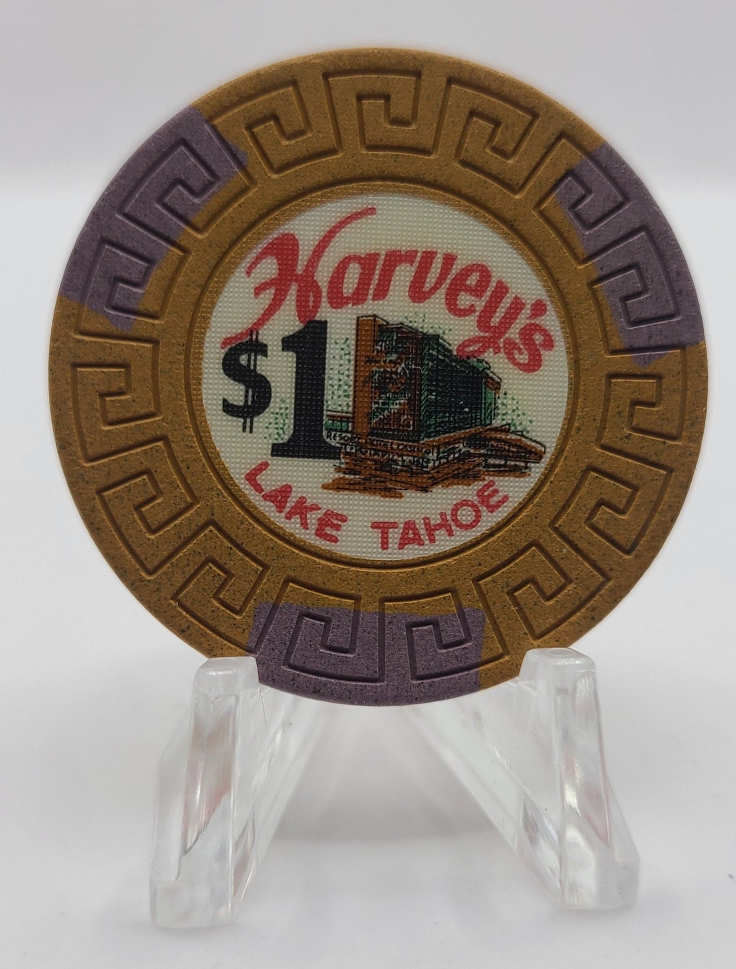 Harvey's "Wagon Wheel" Casino Lake Tahoe Nevada 1964 $1 Chip N9902