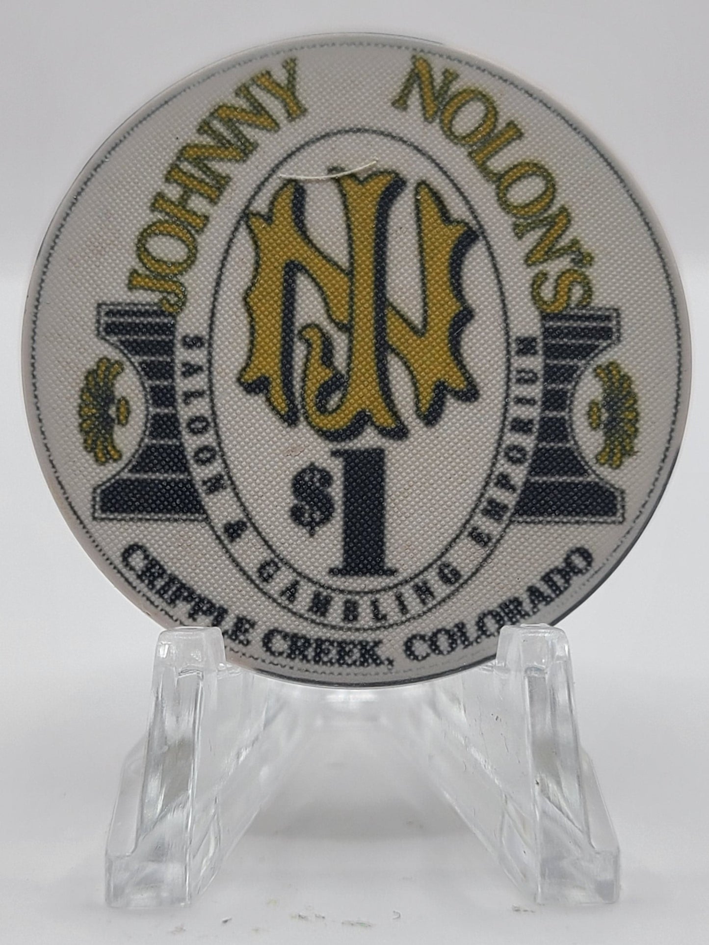 Johnny Nolon's Casino Cripple Creek Colorado 1991 $1 Chip
