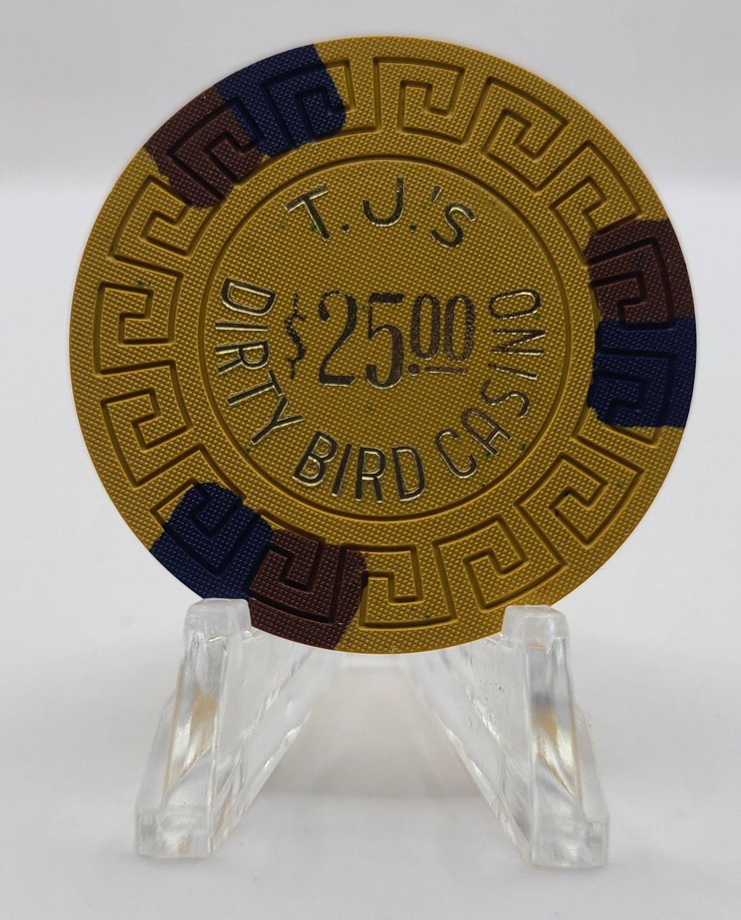 TJ's Dirty Bird Casino Winnemucca Nevada 1974 $25 Chip N3375