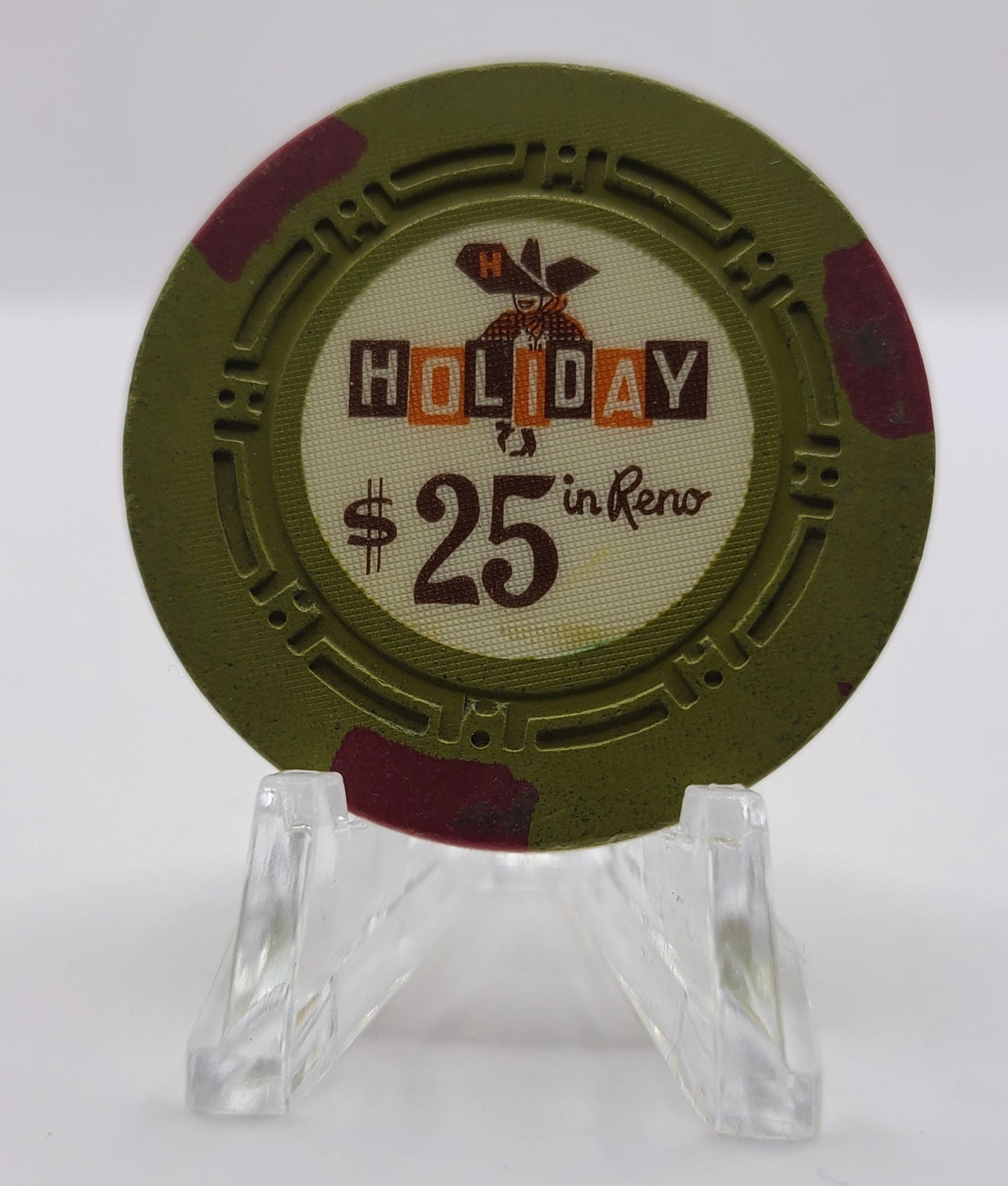 Holiday Hotel Casino Reno Nevada 1960 $25 Casino Chip N4051
