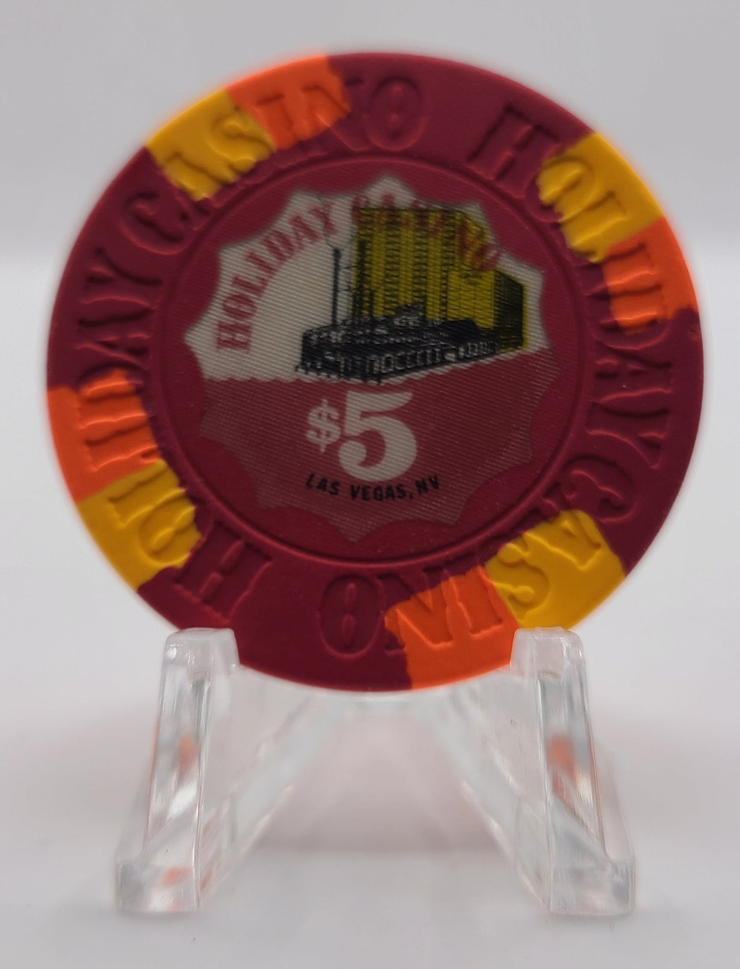 Holiday Casino Las Vegas Nevada 1980's $5 Chip N4652 (Worn)