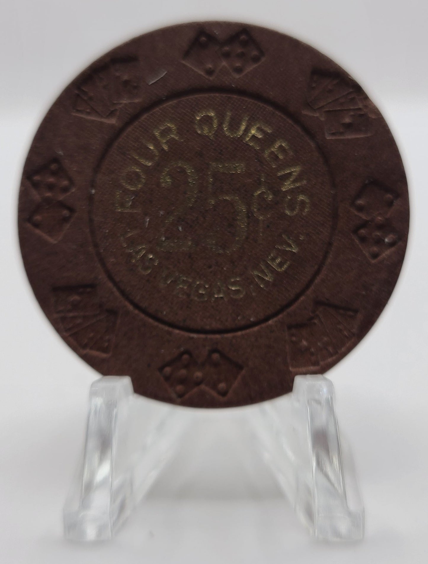 Four Queens Hotel Casino Las Vegas Nevada 1970's $.25 Chip N1620