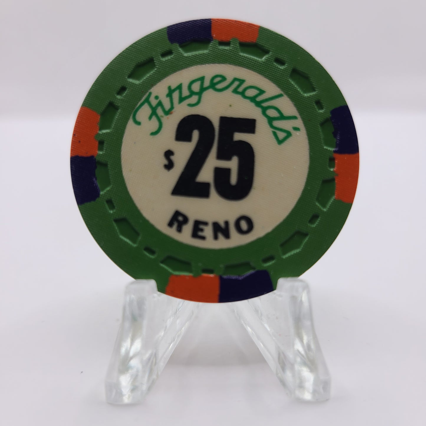 Fitzgeralds Hotel Casino Reno Nevada 1976 $25 Chip N6662