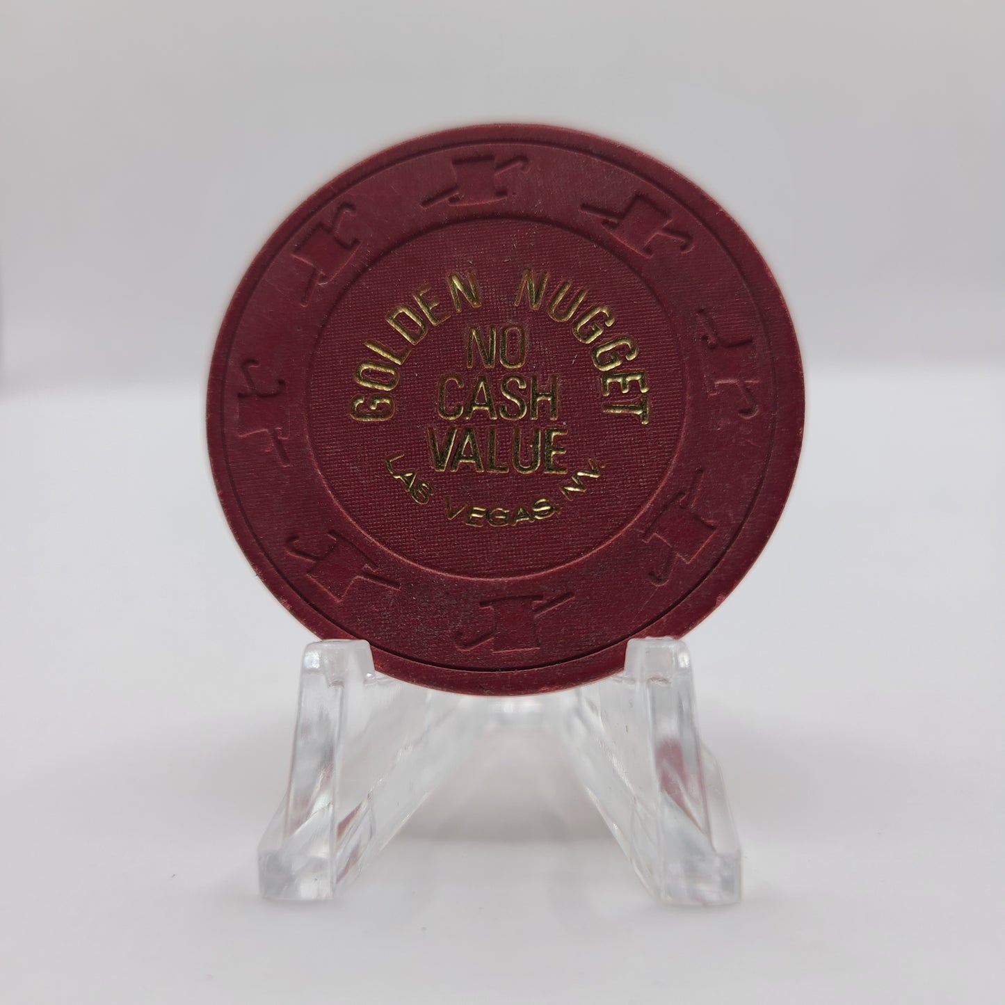 Golden Nugget Hotel Casino Las Vegas Nevada 1980's NCV Chip V4361.red