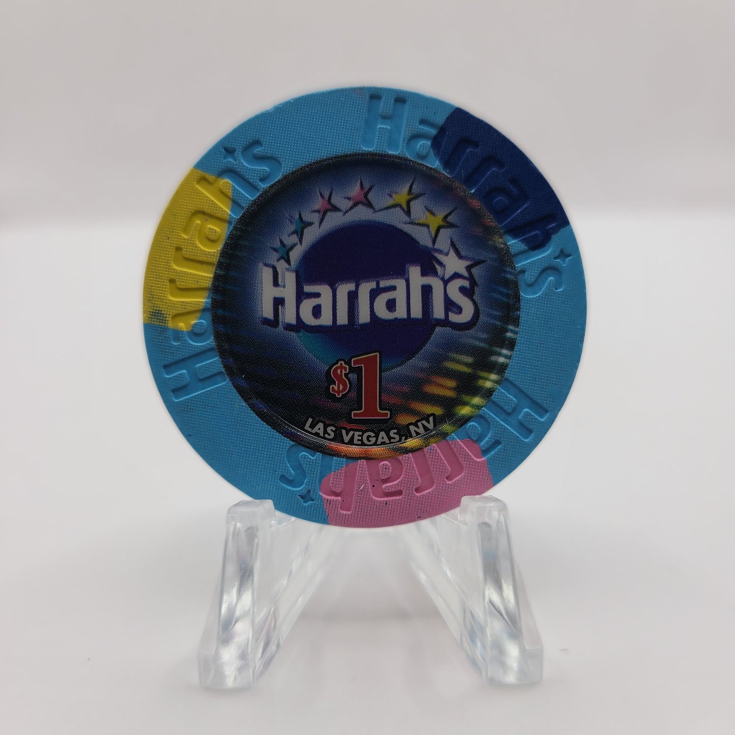 Harrah's Hotel Casino Las Vegas Nevada 2002 $1 Casino Chip E0913