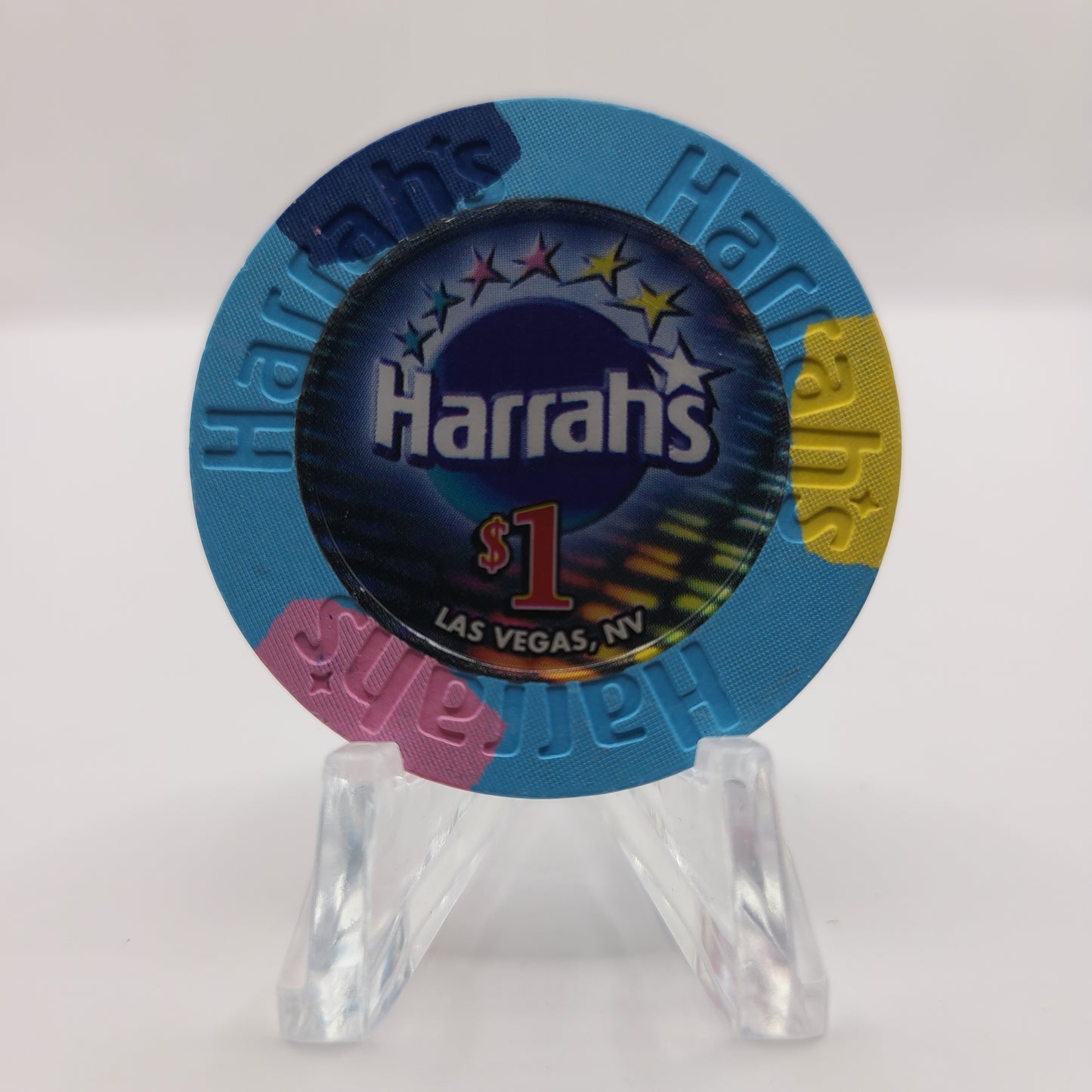 Harrah's Hotel Casino Las Vegas Nevada 2002 $1 Casino Chip E0913