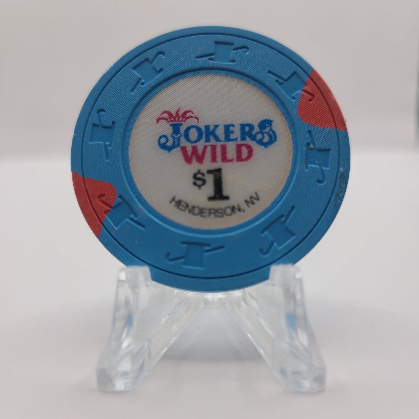 Jokers Wild Casino Henderson Nevada 1993 $1 Casino Chip N7649 *Circulated