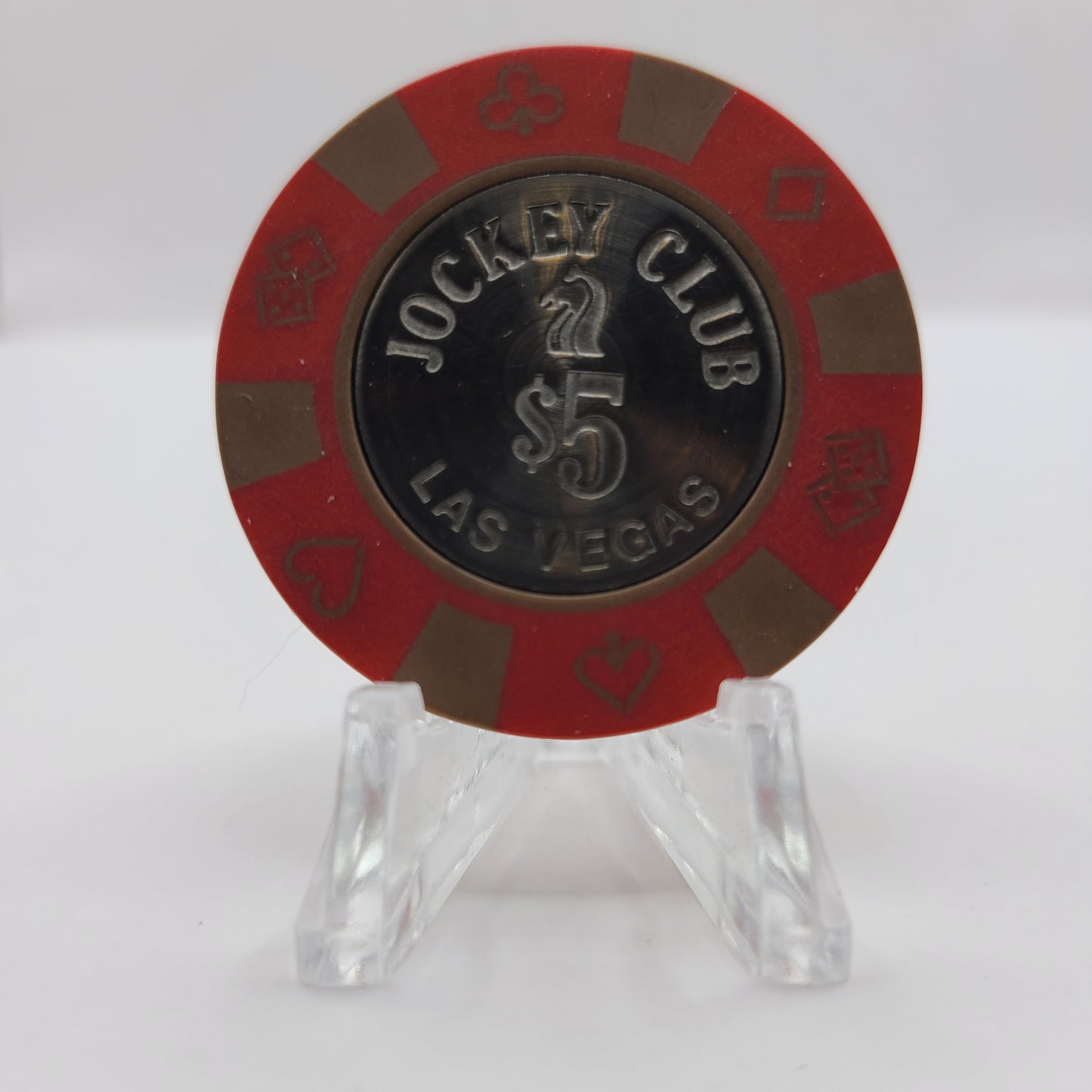 Jockey Club Casino Las Vegas Nevada 1983 $5 Chip N1804 (Never Opened)