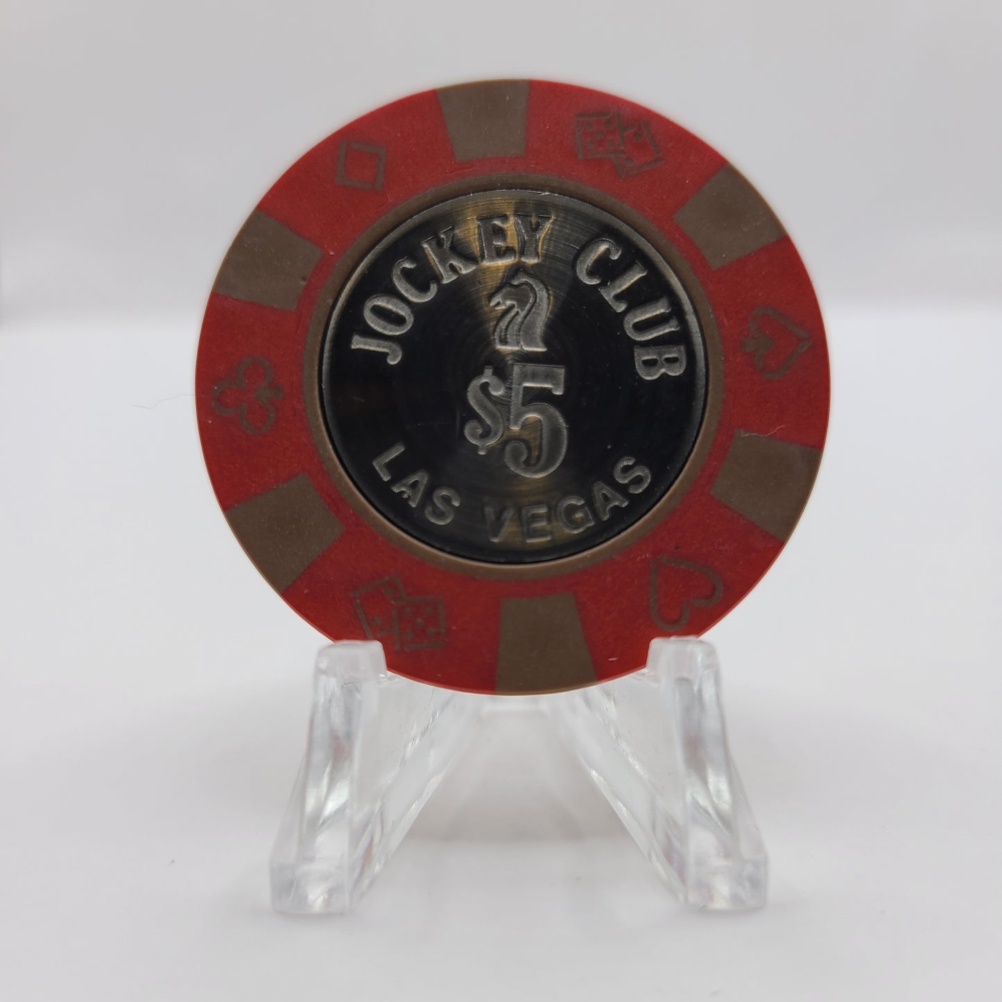 Jockey Club Casino Las Vegas Nevada 1983 $5 Chip N1804 (Never Opened)