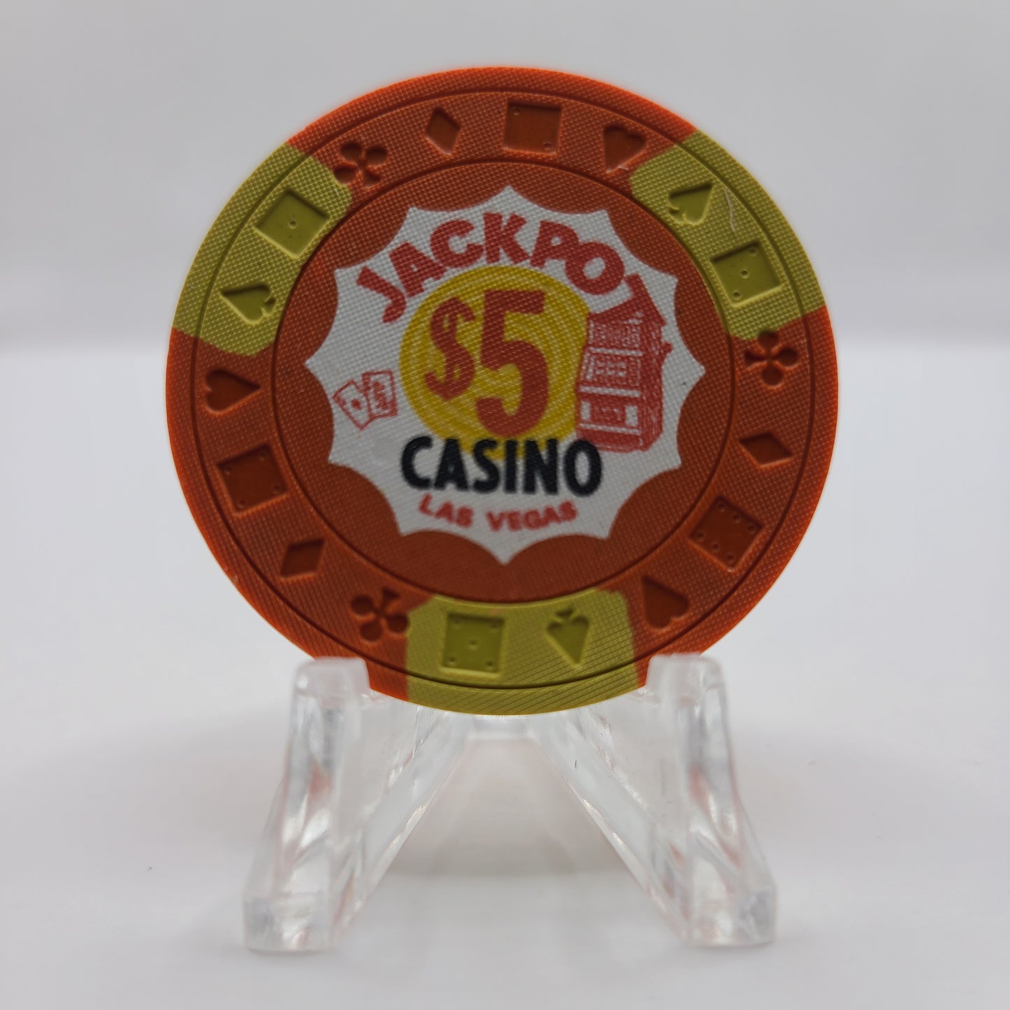 Jackpot Casino Las Vegas Nevada 1971 $5 Chip N1800