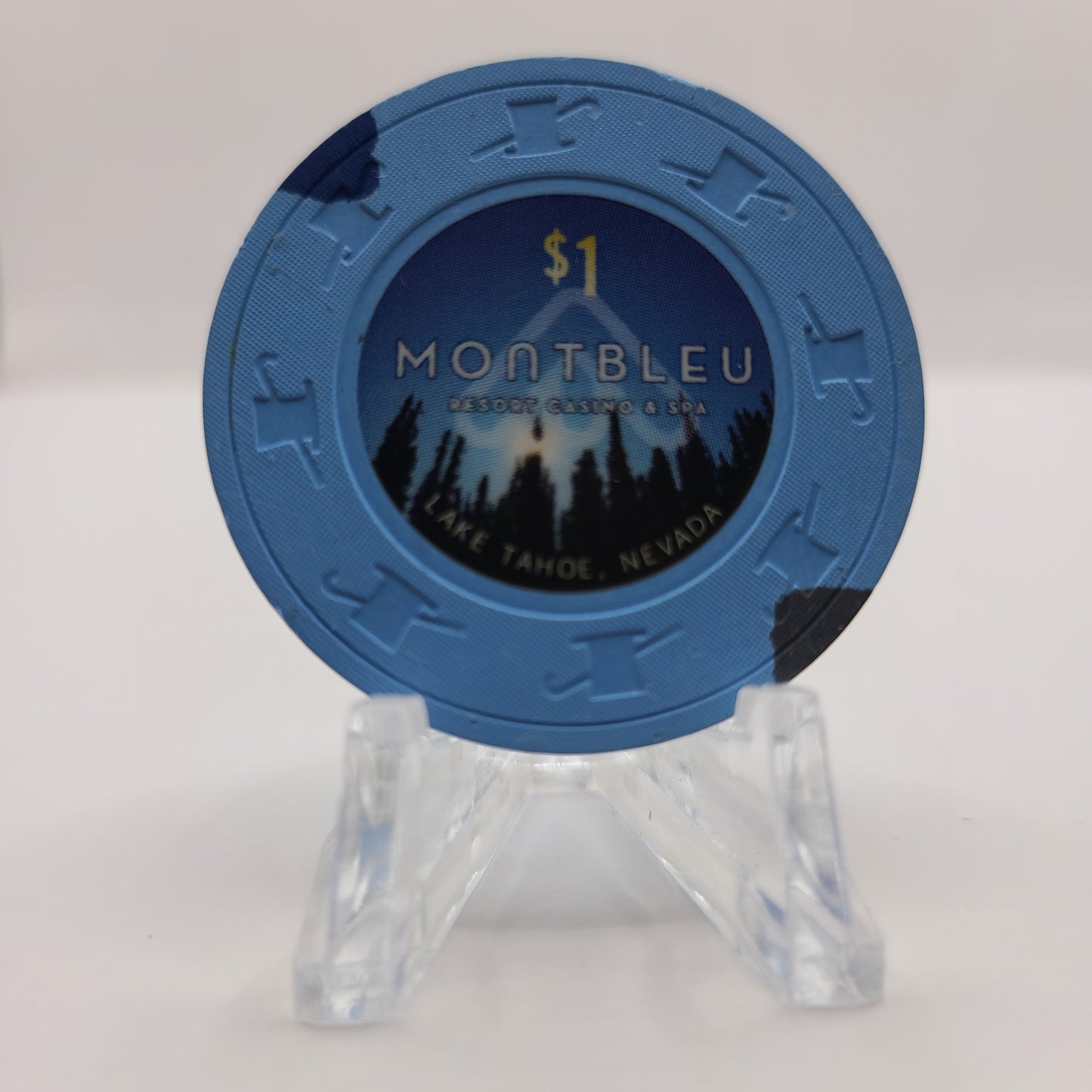 Montbleu Resort Casino Spa Lake Tahoe Nevada 2006 $1 Chip E5498