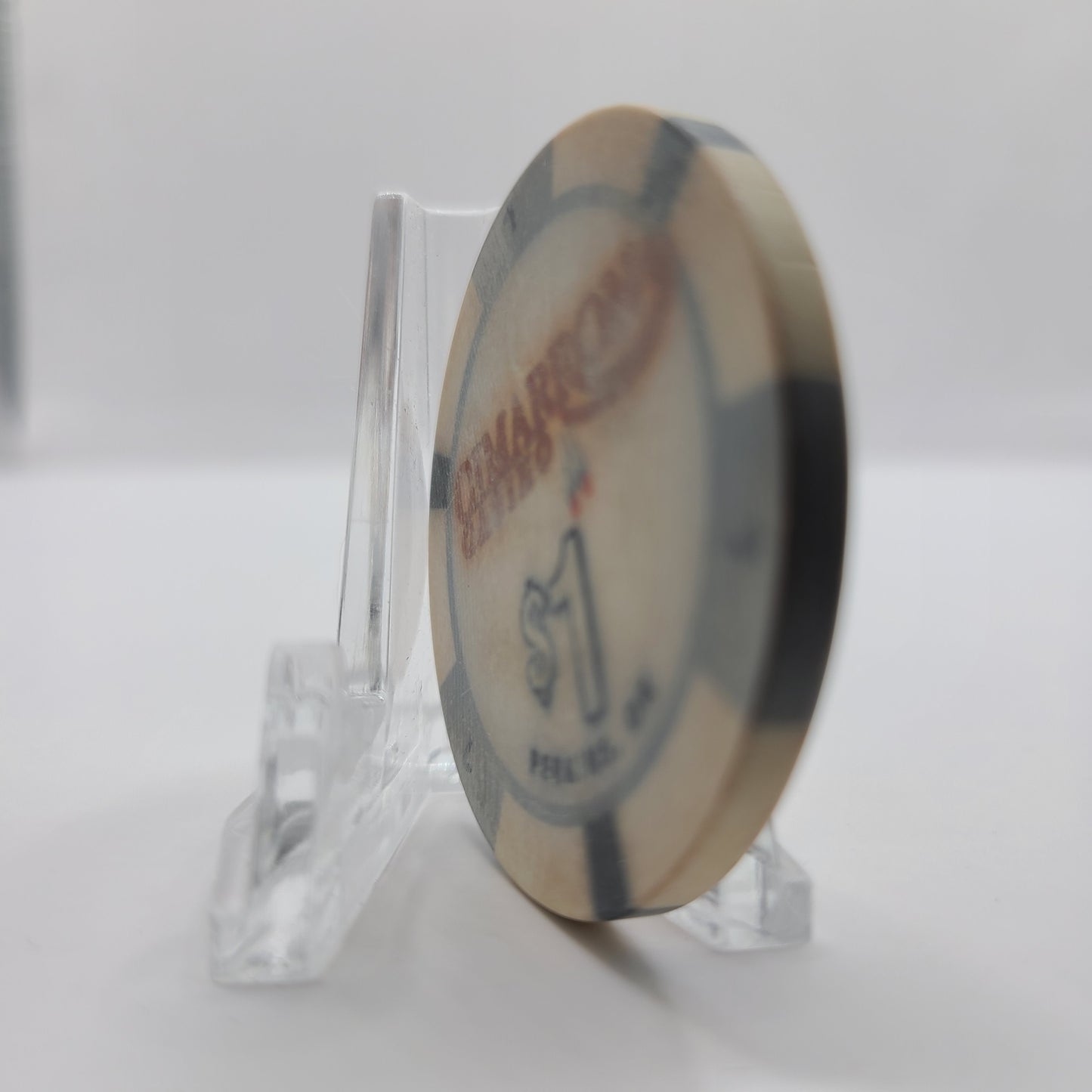Cimarron Casino Perkins Oklahoma $1 Chip (Worn)