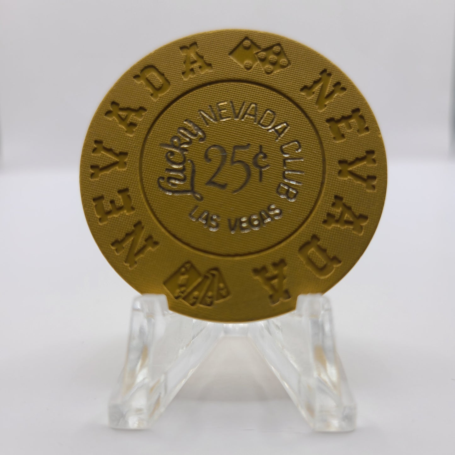 Nevada Club "Lucky" Las Vegas Nevada 1967 $25 Chip N1888