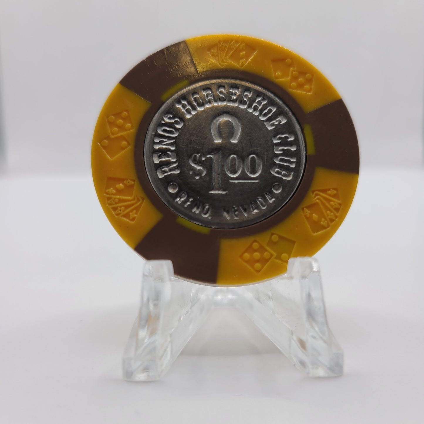 Horseshoe Club Casino Reno Nevada 1970's $1 Chip N5193