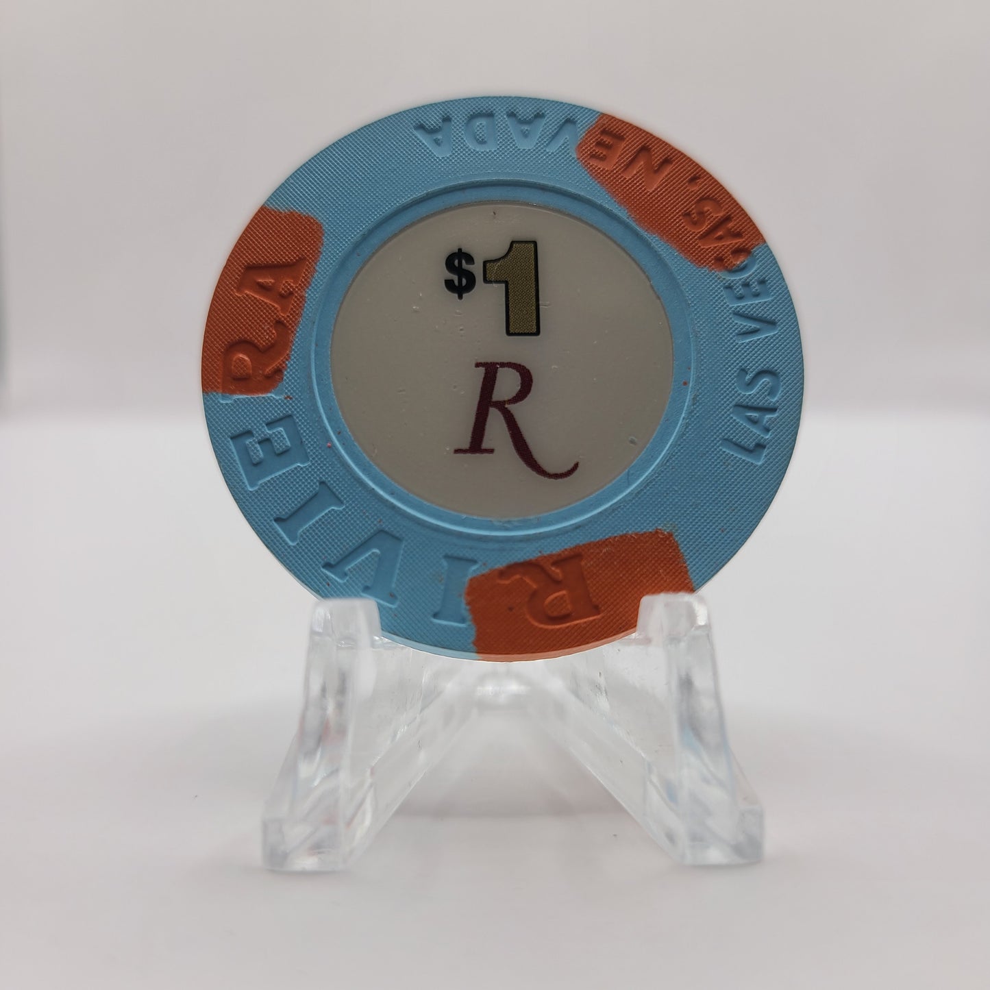 Riviera Hotel Casino Las Vegas Nevada 1992 $1 Casino Chip E3467 *Smooth