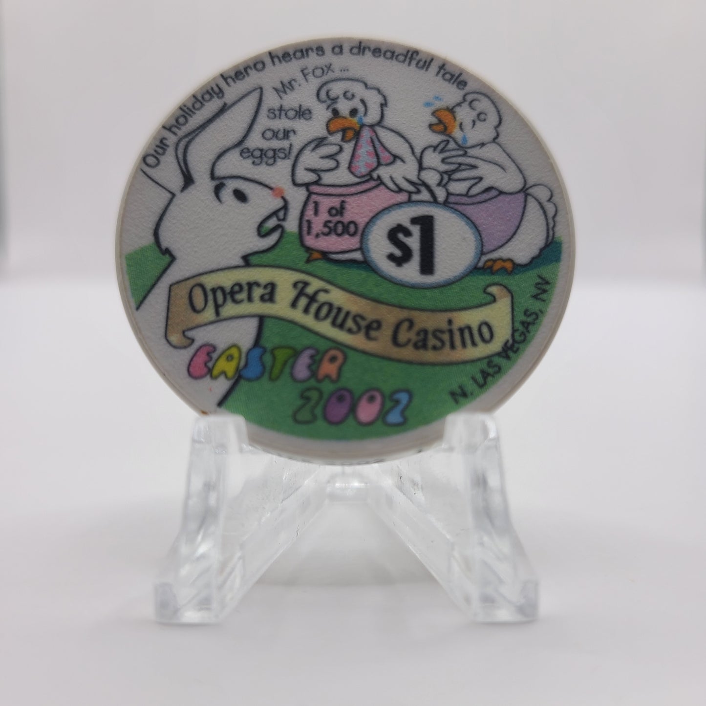 Opera House Casino Las Vegas Nevada 2002 "Easter" $1 Chip V9260