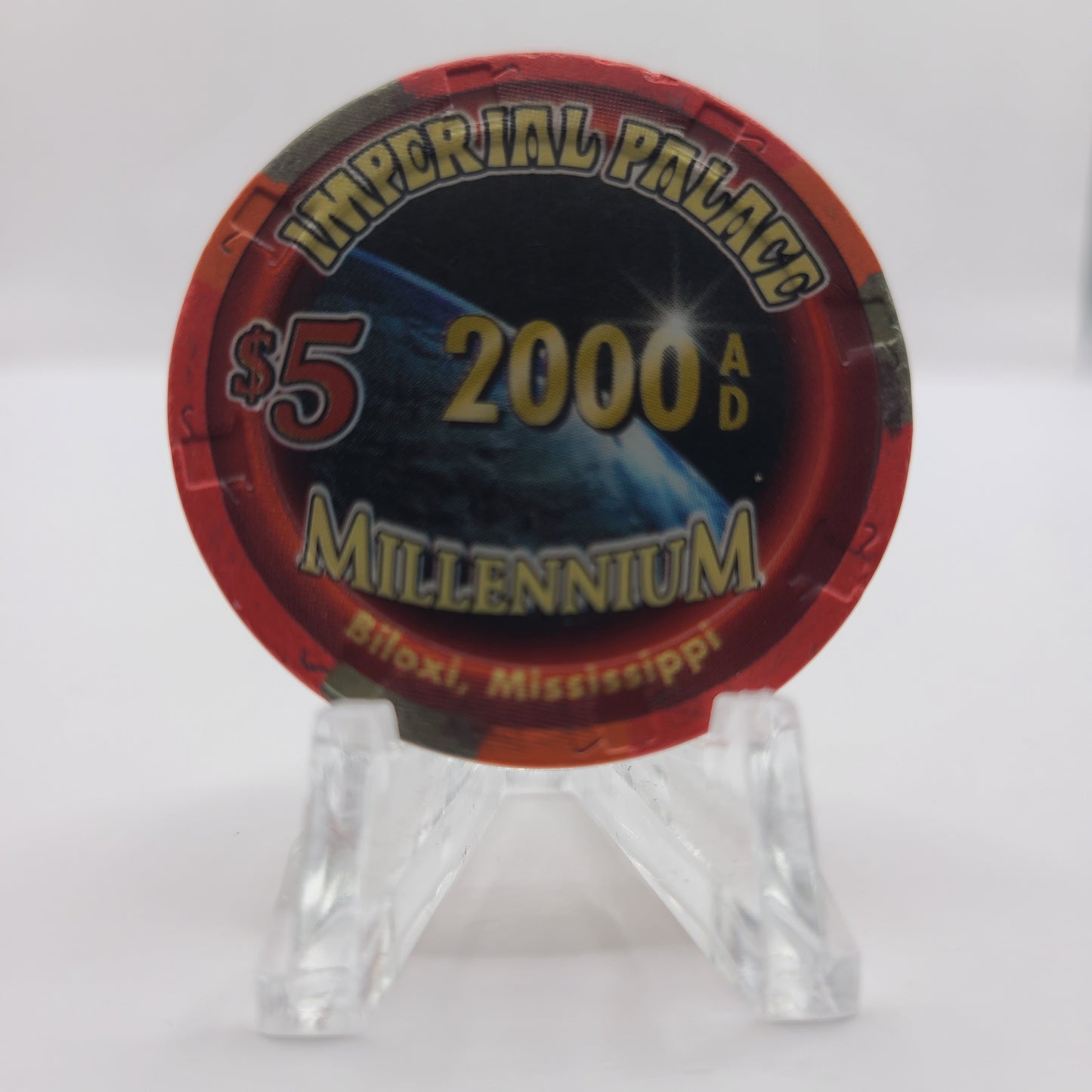 Imperial Palace Casino Biloxi Mississippi 2000 "Millennium" $5 Chip