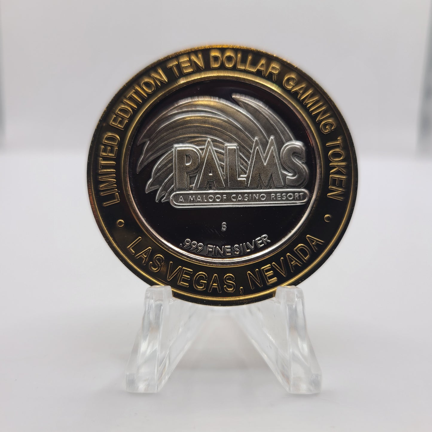 Palms Hotel Casino Las Vegas Nevada 2003 $10 "Marines" Silver Strike