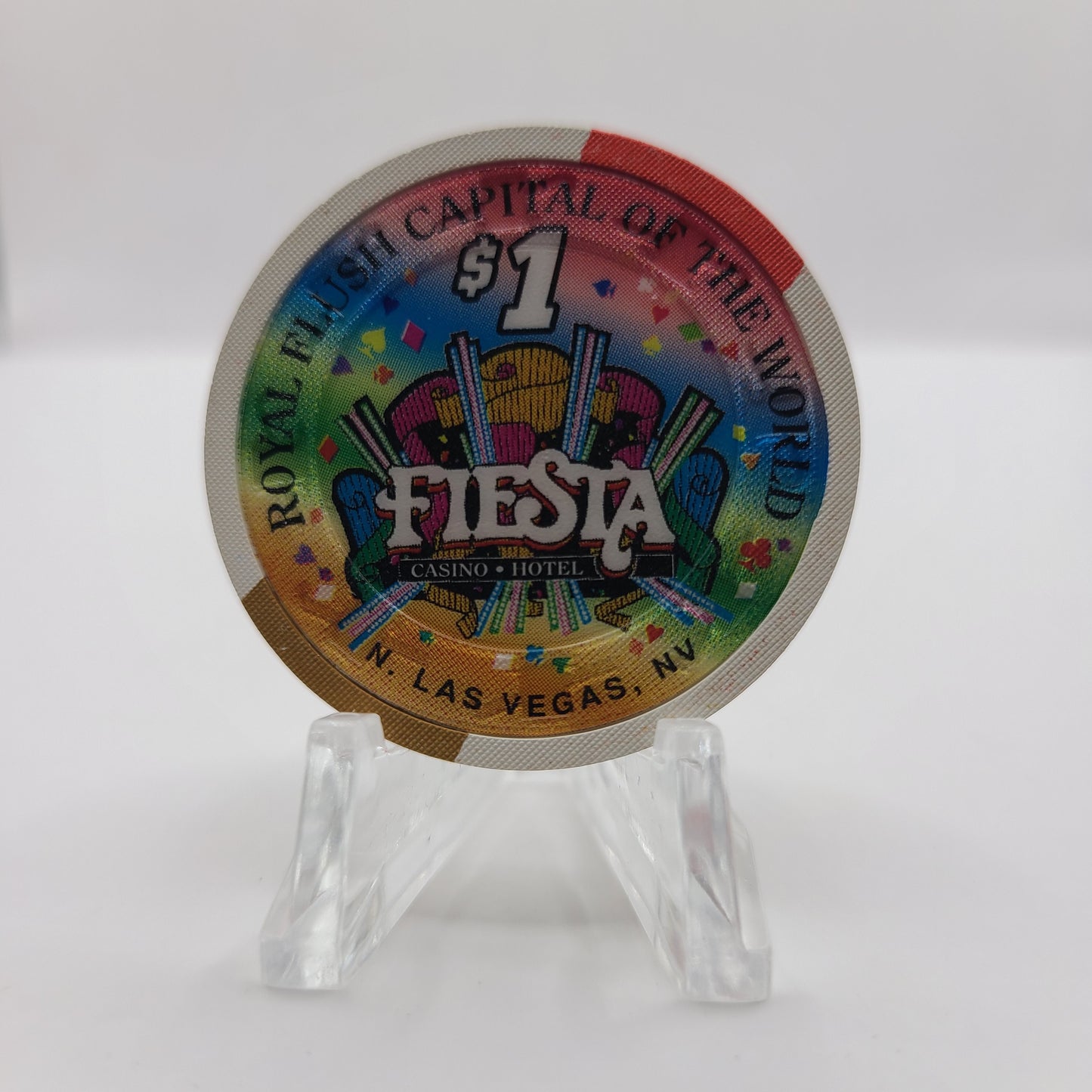 Fiesta Casino Hotel Las Vegas Nevada 1998 $1 Casino Chip N9631