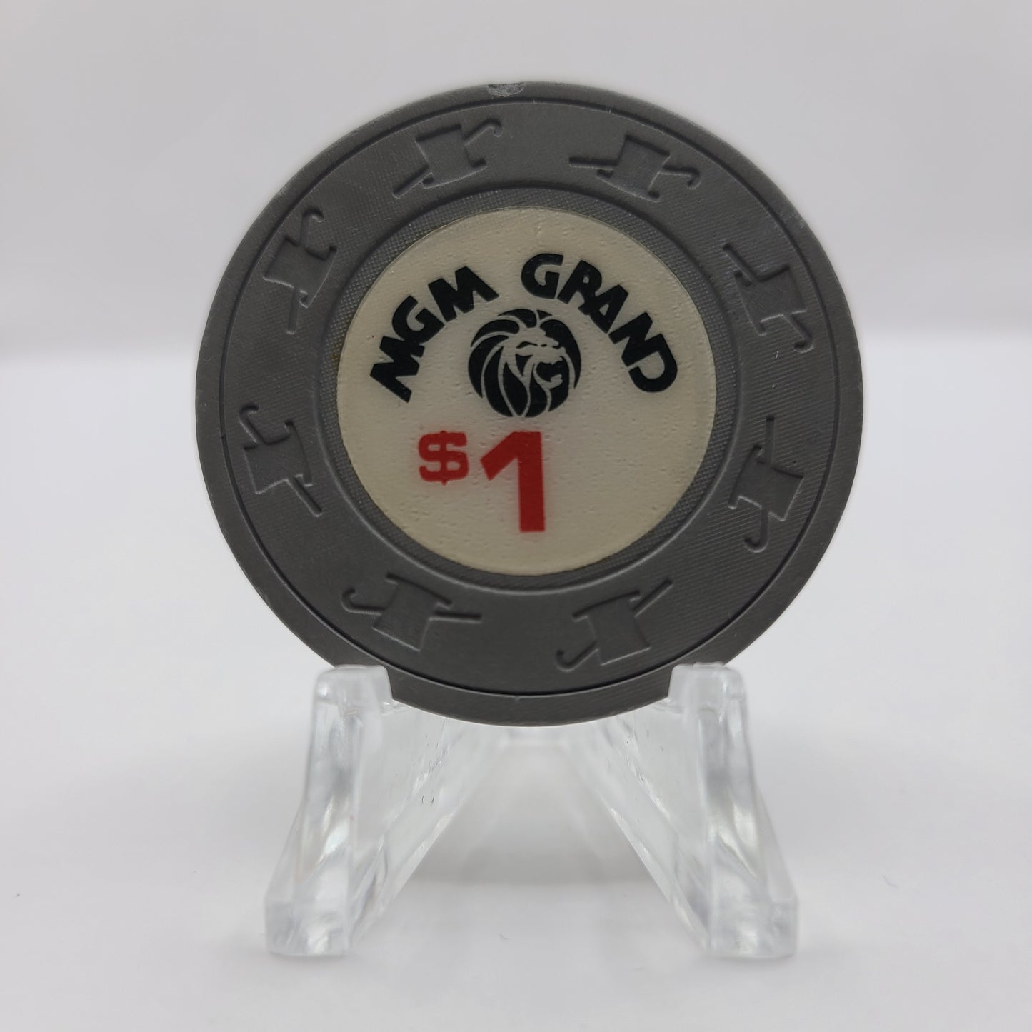 MGM Grand Hotel Casino Las Vegas Nevada 1980's $1 Chip N1908.S