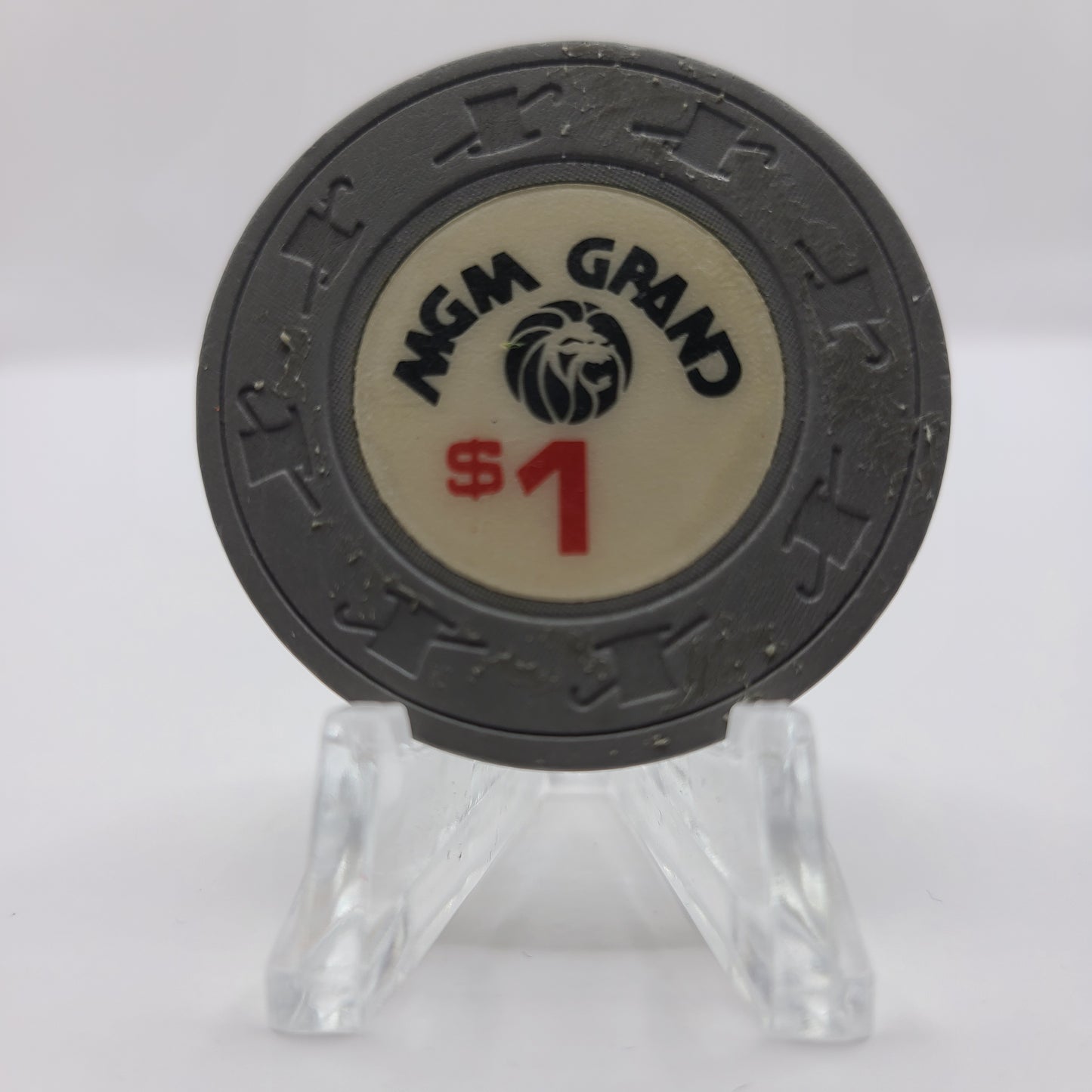 MGM Grand Hotel Casino Las Vegas Nevada 1980's $1 Chip N1908.S