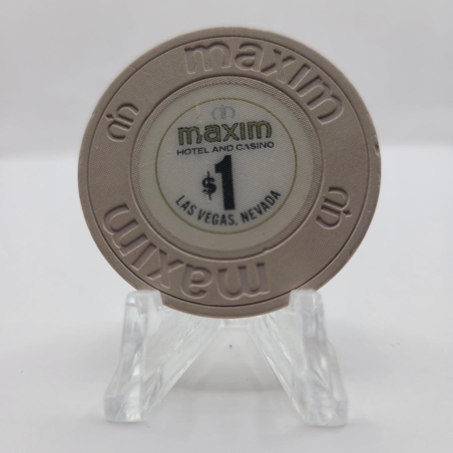 Maxim Hotel Casino Las Vegas Nevada 1991 $1 Casino Chip N1901