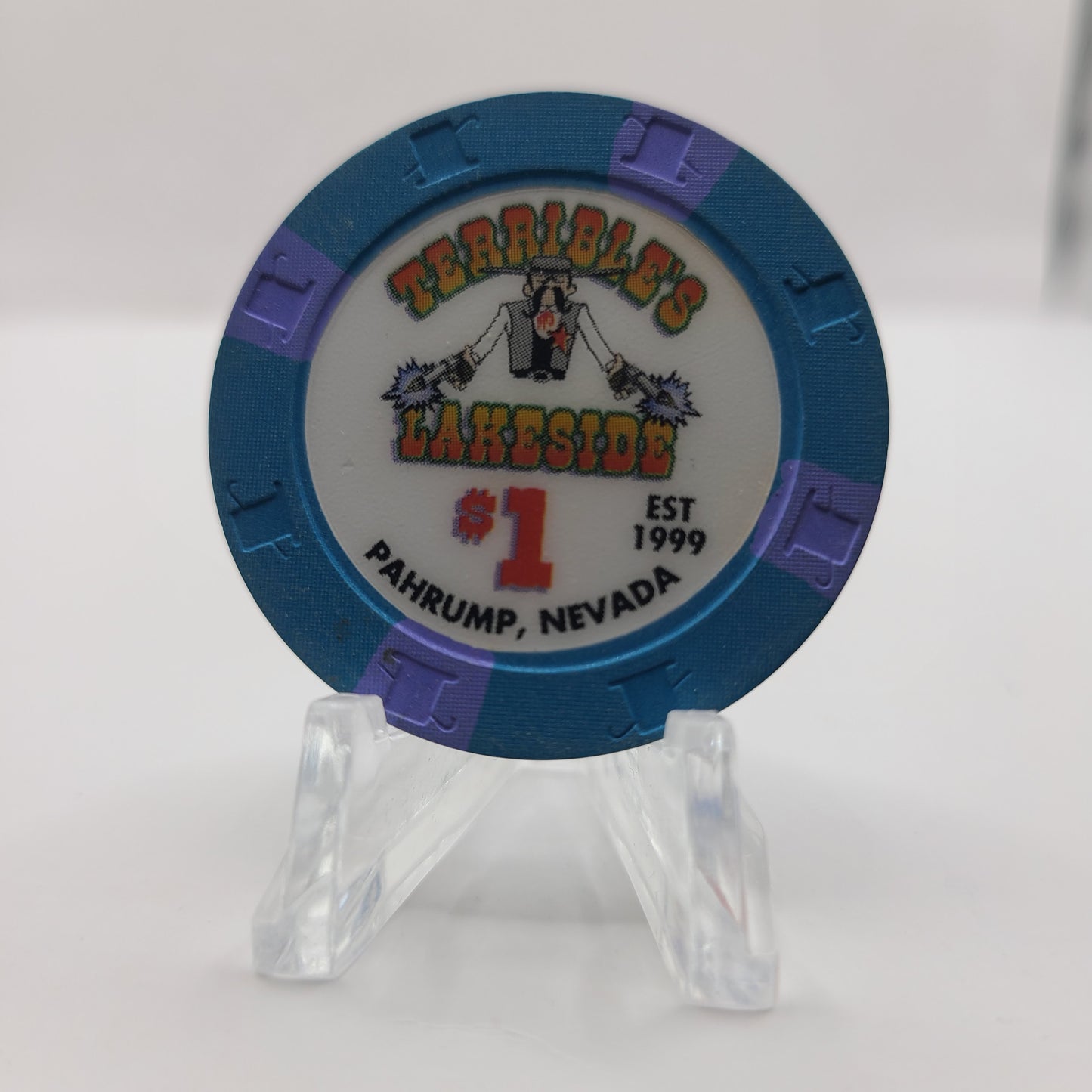 Terrible's Lakeside Casino Pahrump Nevada 1999 $1 Casino Chip V3499