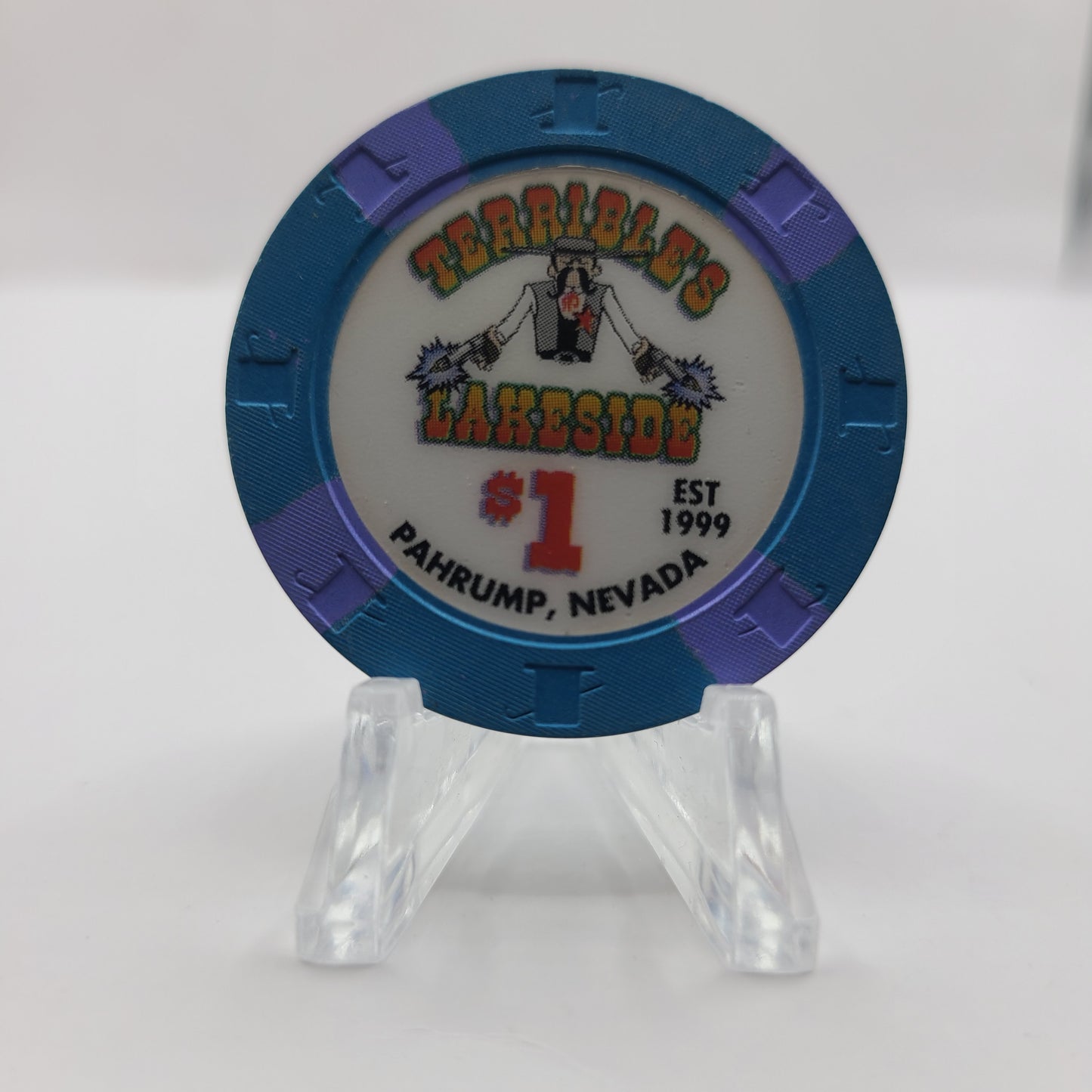 Terrible's Lakeside Casino Pahrump Nevada 1999 $1 Casino Chip V3499