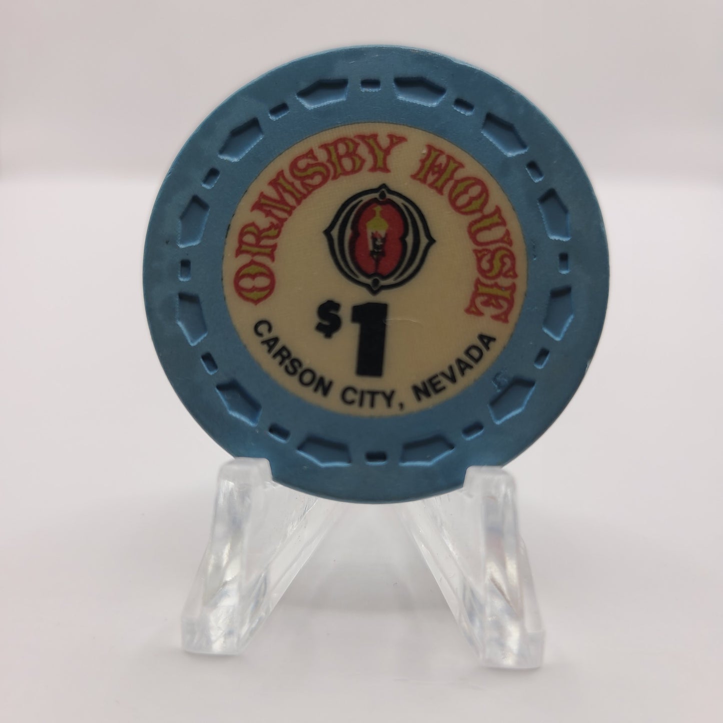 Ormsby House Casino Carson City Nevada 1972 $1 Chip N5415 (Worn)