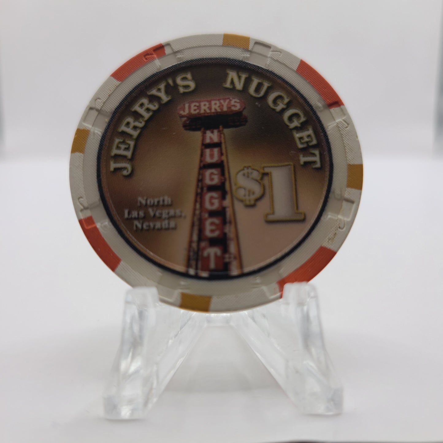 Jerry’s Nugget Casino Las Vegas Nevada 2001 $1 Casino Chip V9244
