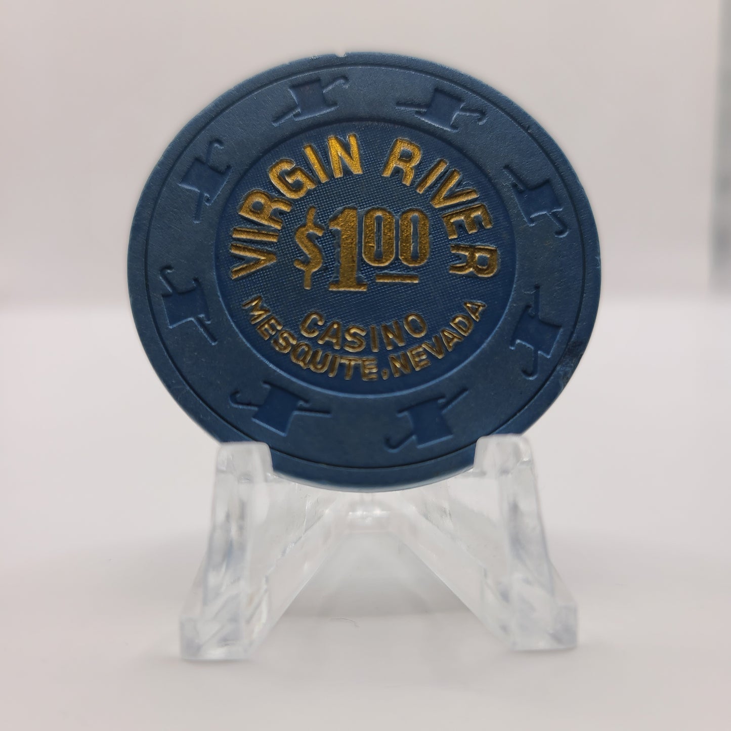 Virgin River Hotel Casino Mesquite Nevada 1990 $1 Chip N3398