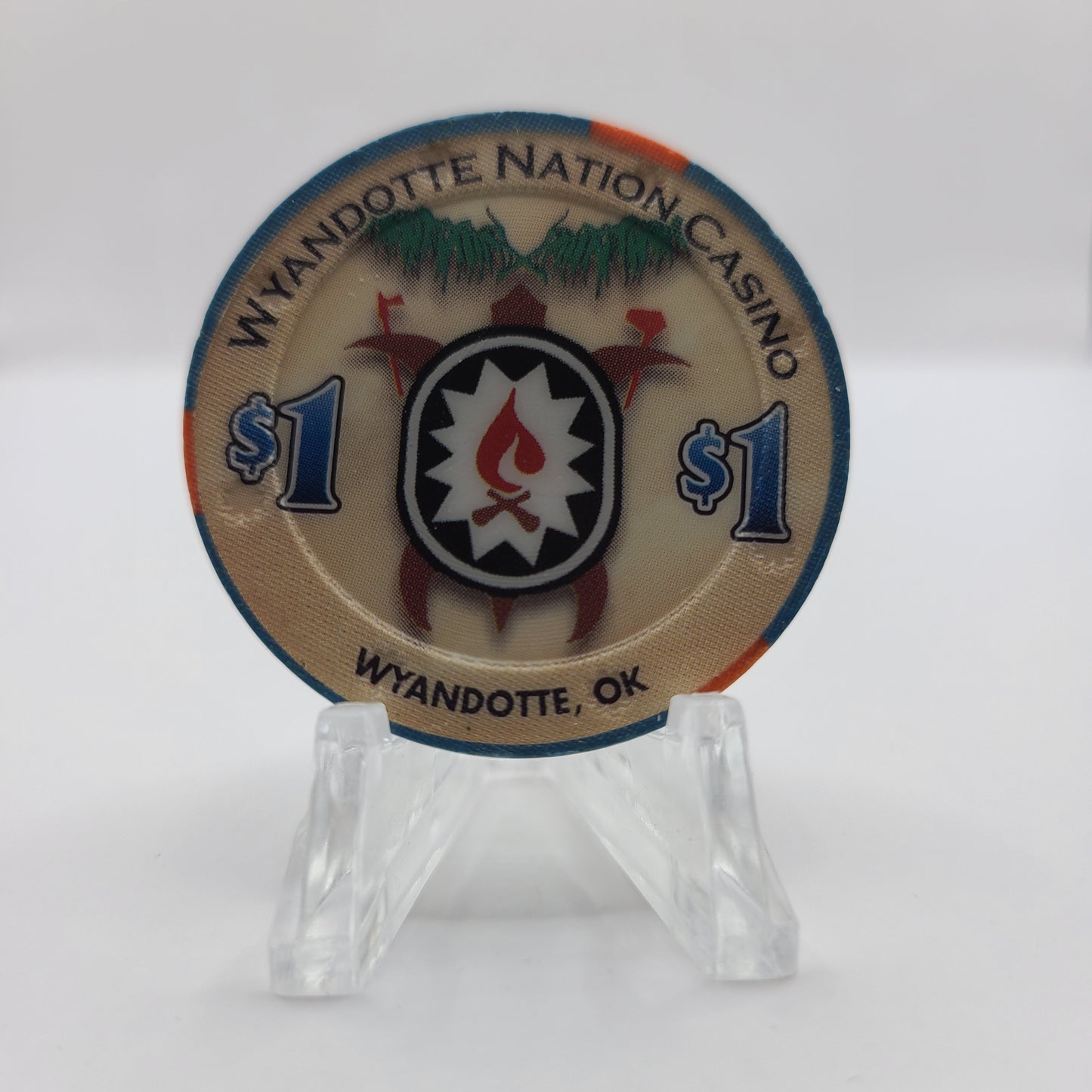 Wyandotte Nation Casino Wyandotte Oklahoma 2007 $1 Chip