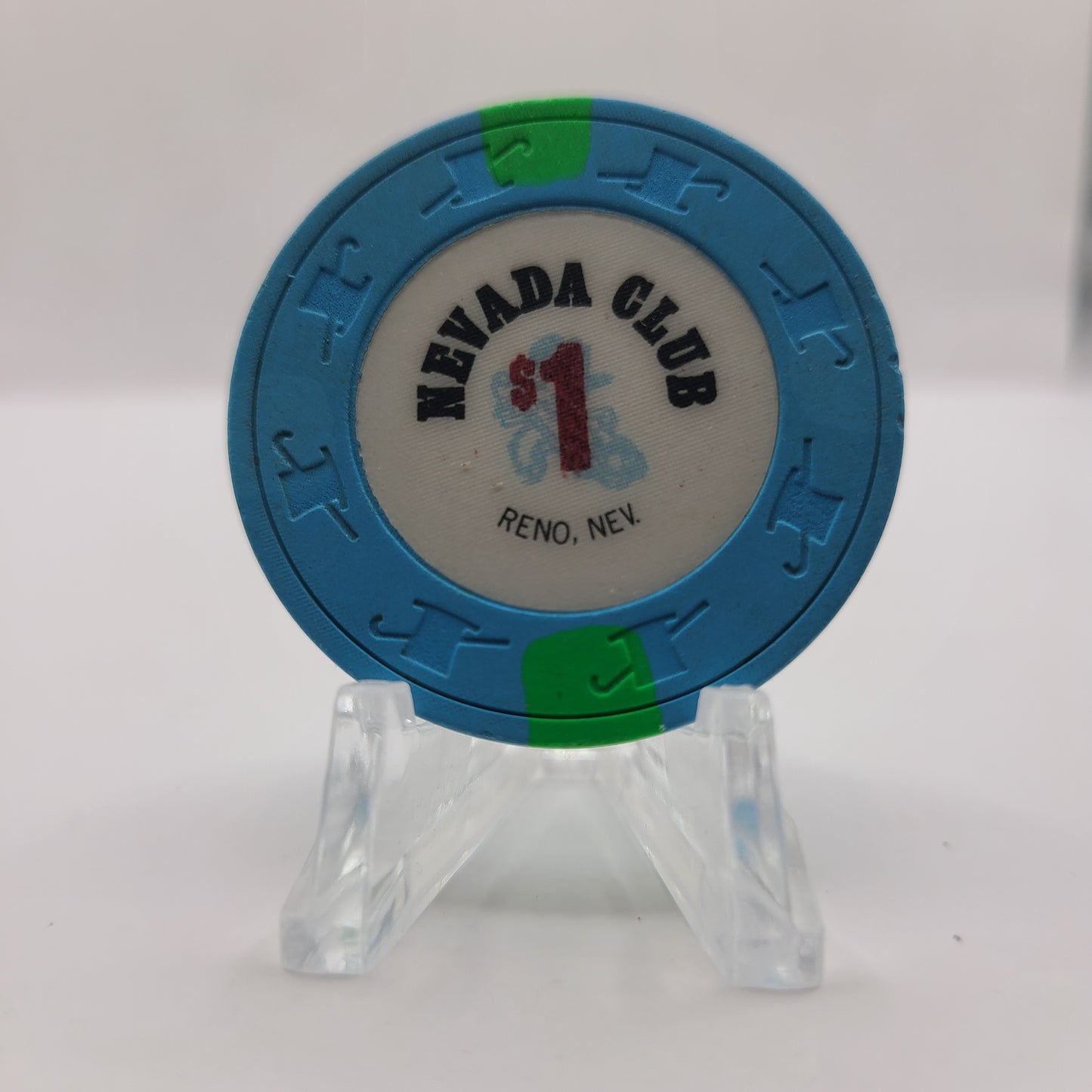Nevada Club Casino Reno Nevada 1989 $1 Chip N5373