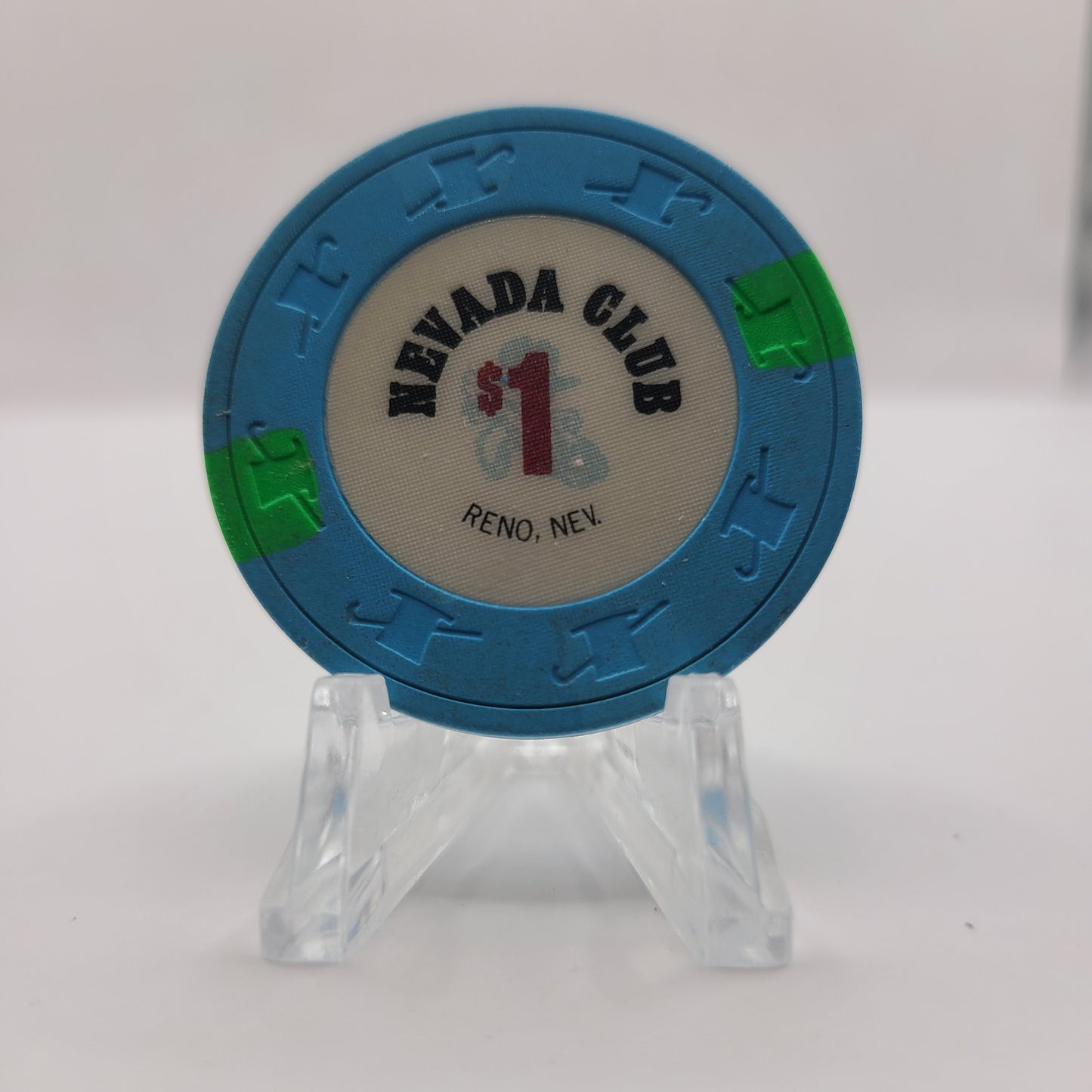 Nevada Club Casino Reno Nevada 1989 $1 Chip N5373