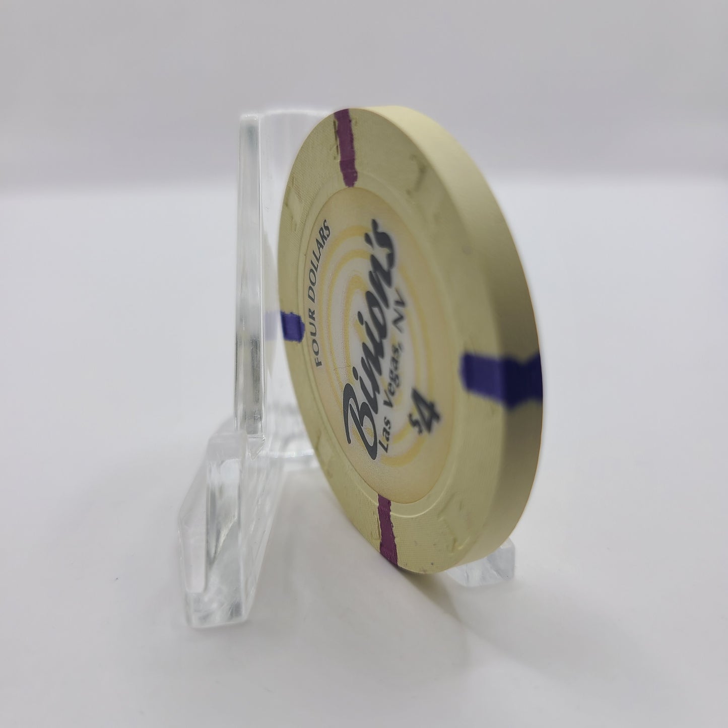 Binion's Gambling Hall Las Vegas Nevada 2005 $4 Casino Chip E4513