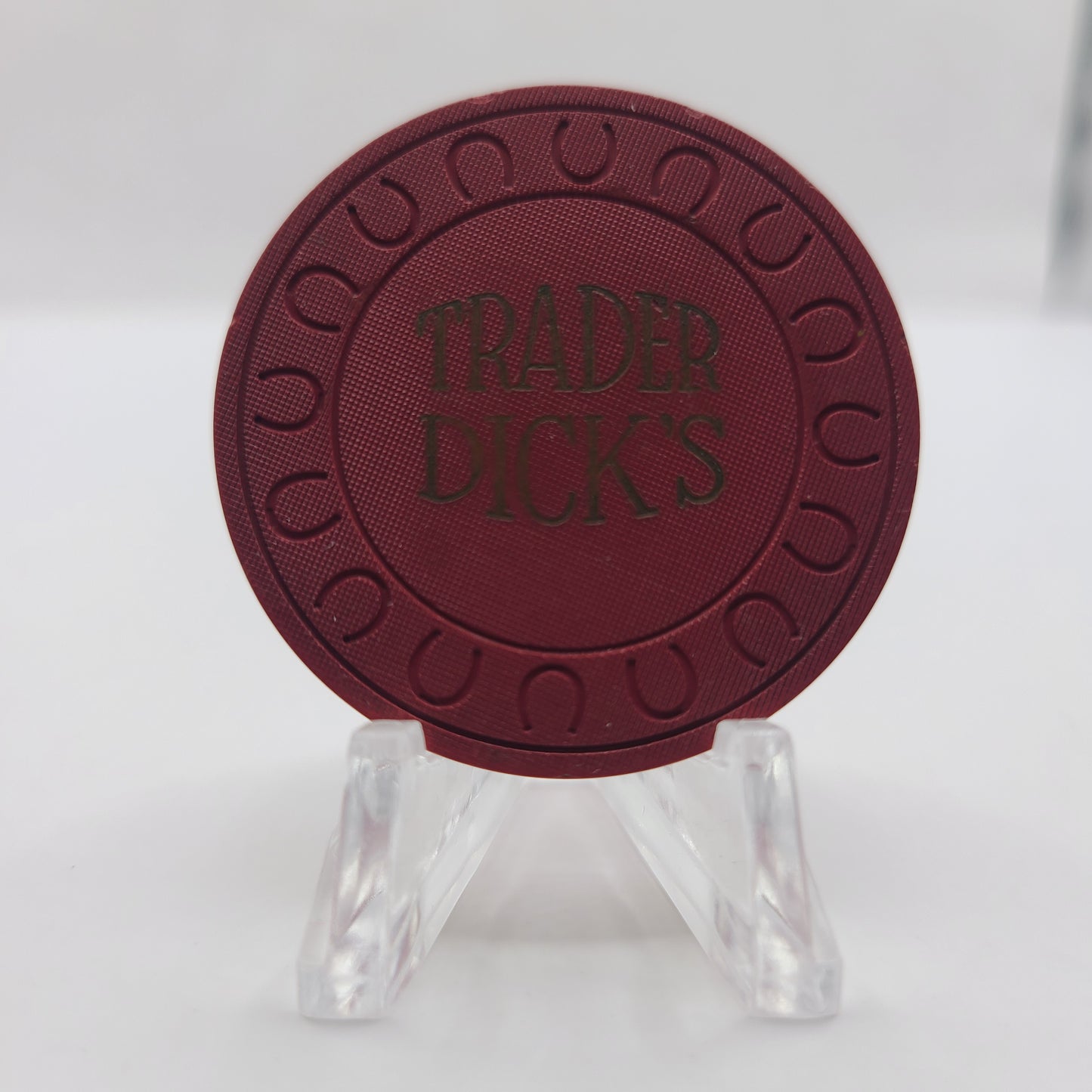 Trader Dick's Casino Sparks Nevada 1958 Casino Chip N4426 *Red