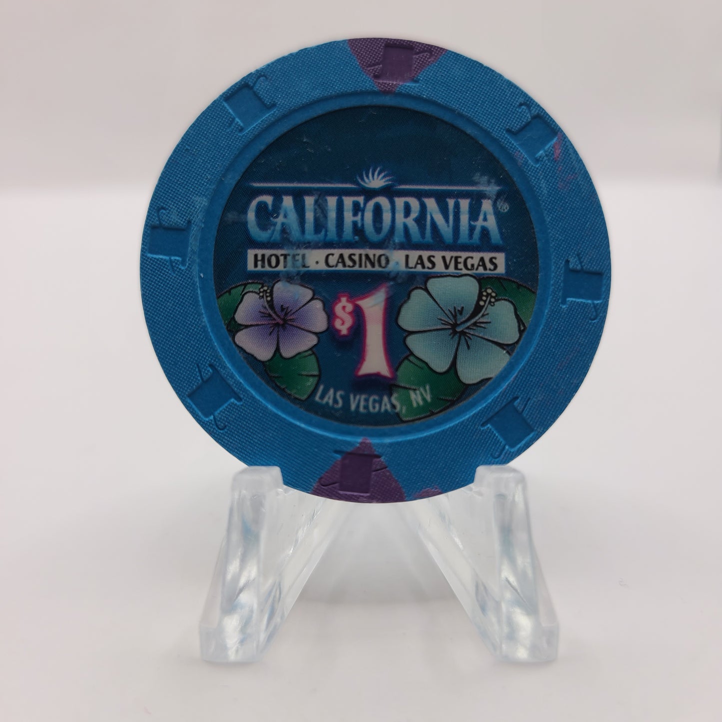 California Hotel Casino Las Vegas Nevada 2008 $1 Casino Chip E7840
