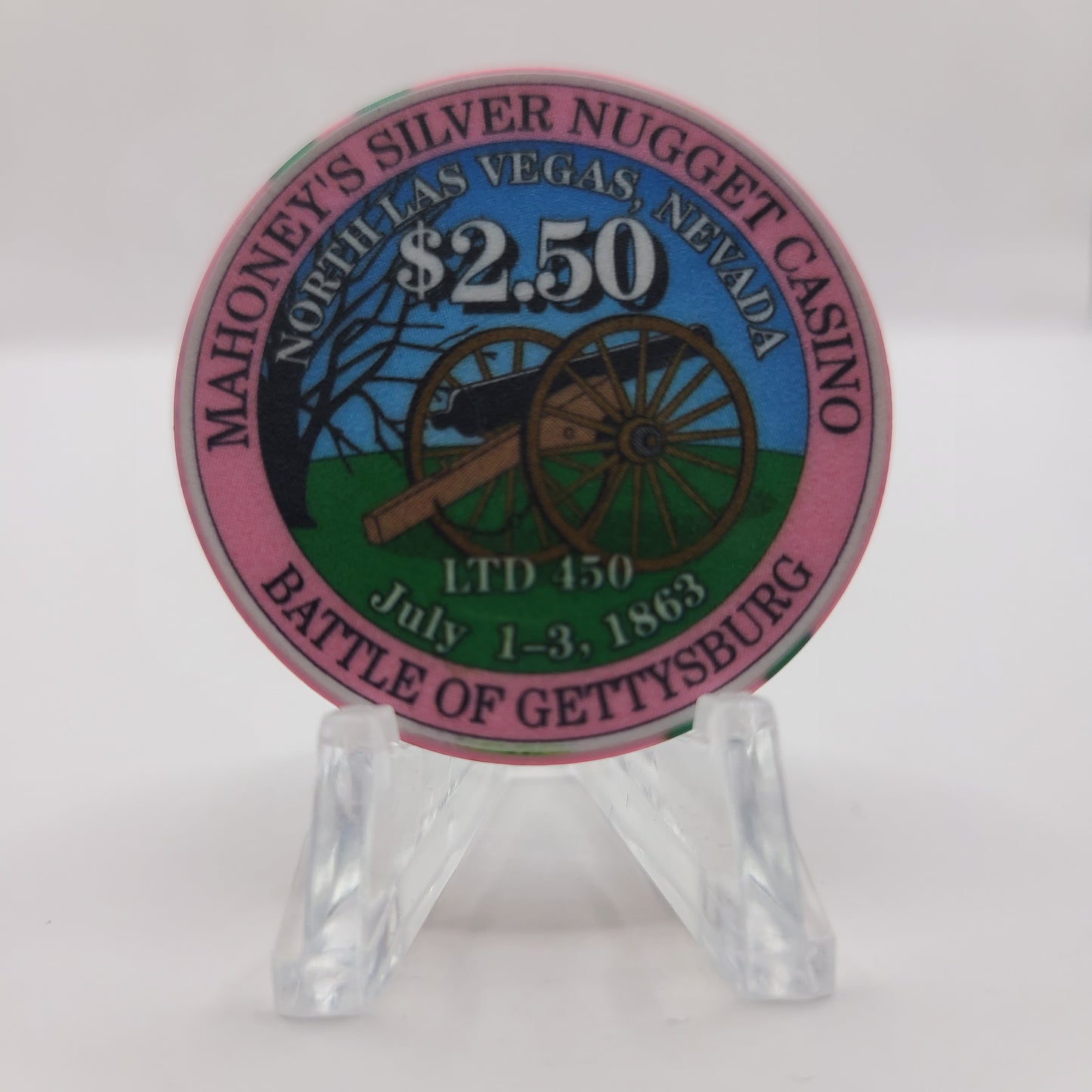 Mahoney's Silver Nugget Casino Las Vegas Nevada 2002 $2.50 Chip E2519