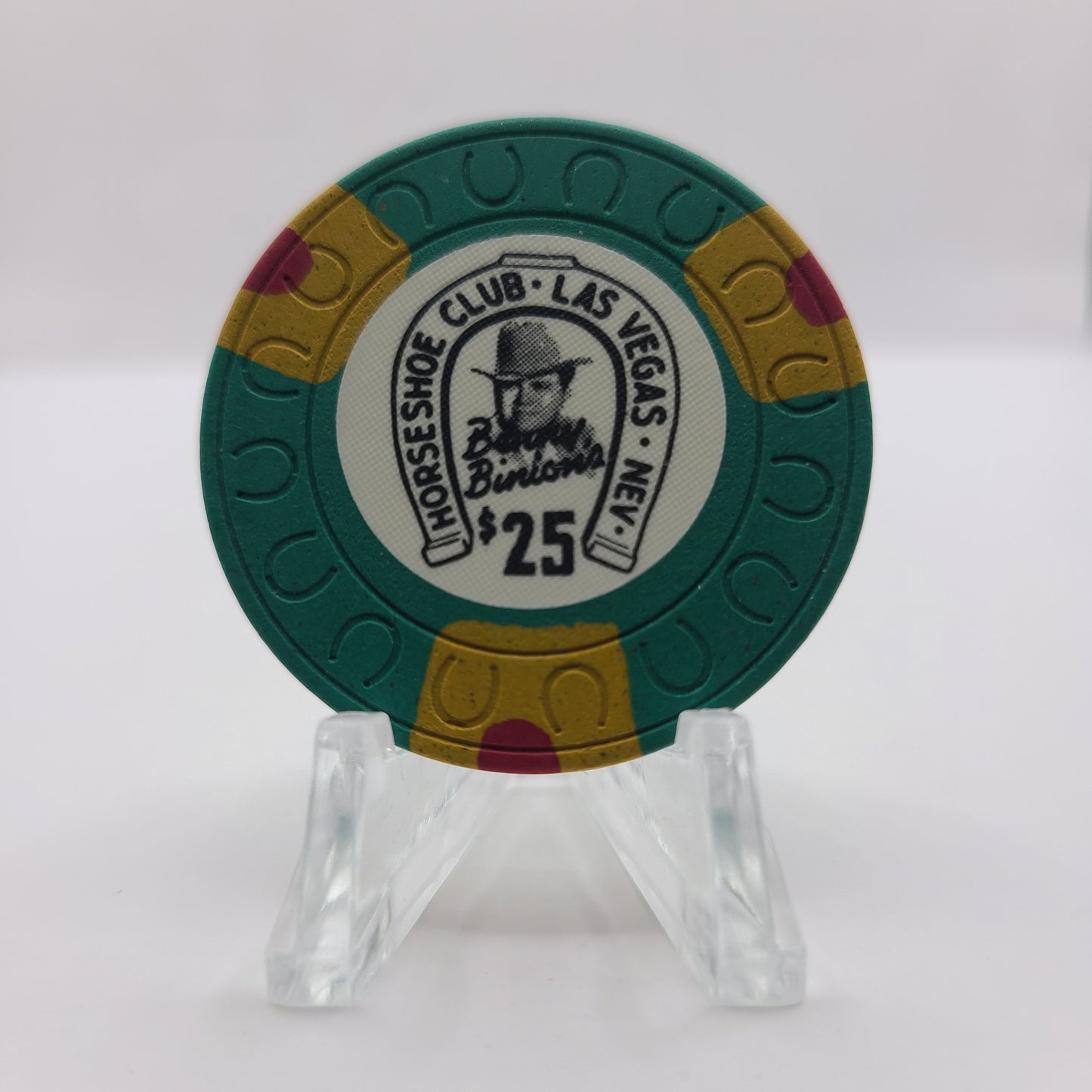 Horseshoe Club Binion's Las Vegas Nevada 1984 $25 Chip N4394 (Circulated)