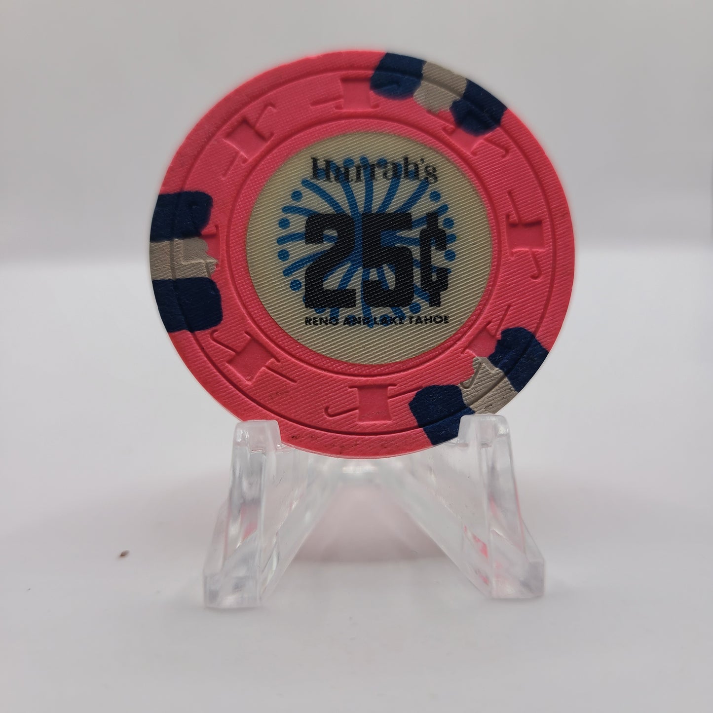 Harrah's Hotel Casino Reno Tahoe Nevada 1970 $.25 Chip N5130.L