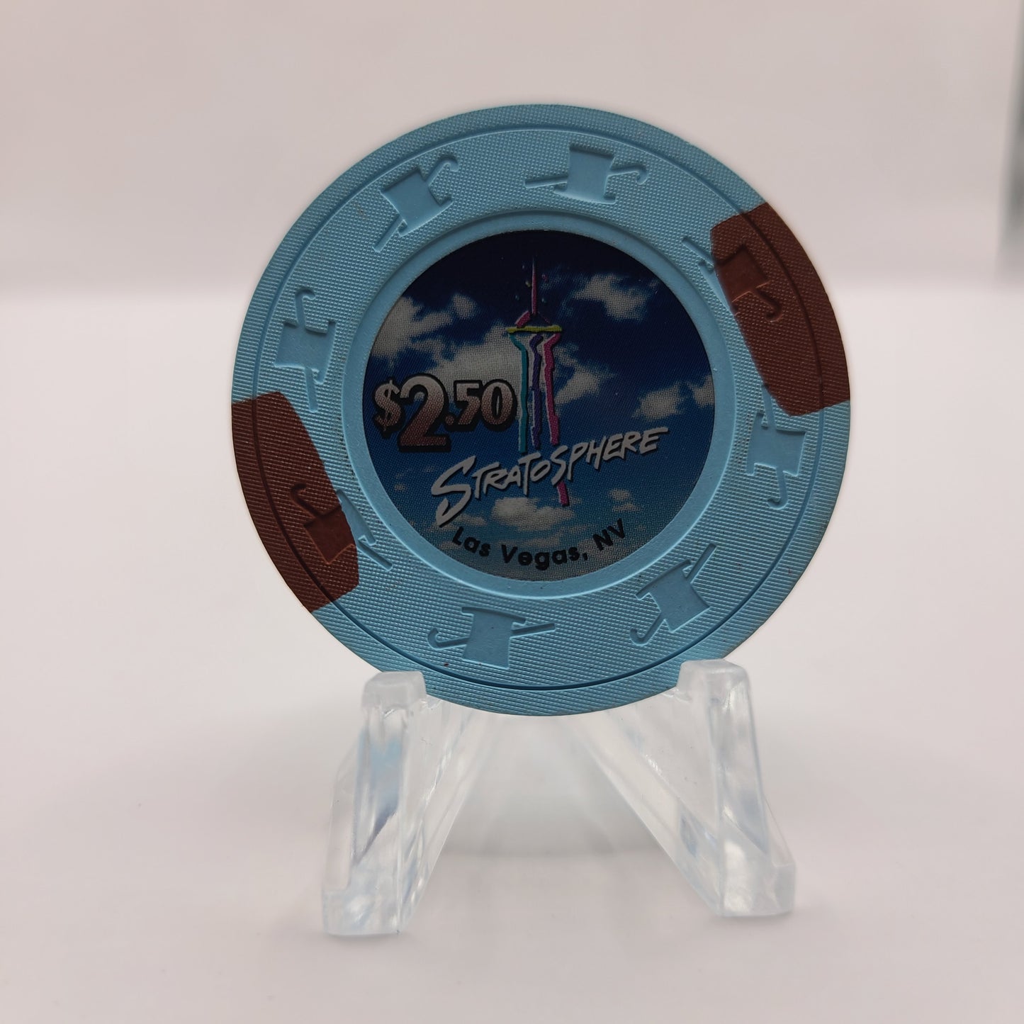 Stratosphere Hotel Casino Las Vegas Nevada 2008 $2.50 Chip E8382.S