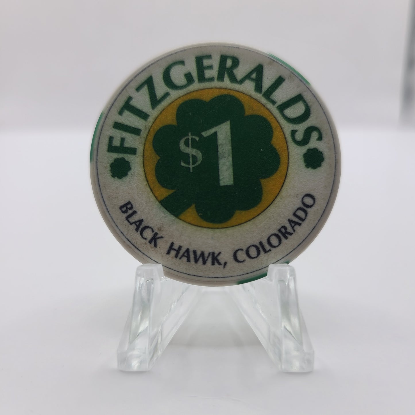 Fitzgeralds Casino Black Hawk Colorado 2009 $1 Chip (Satin)