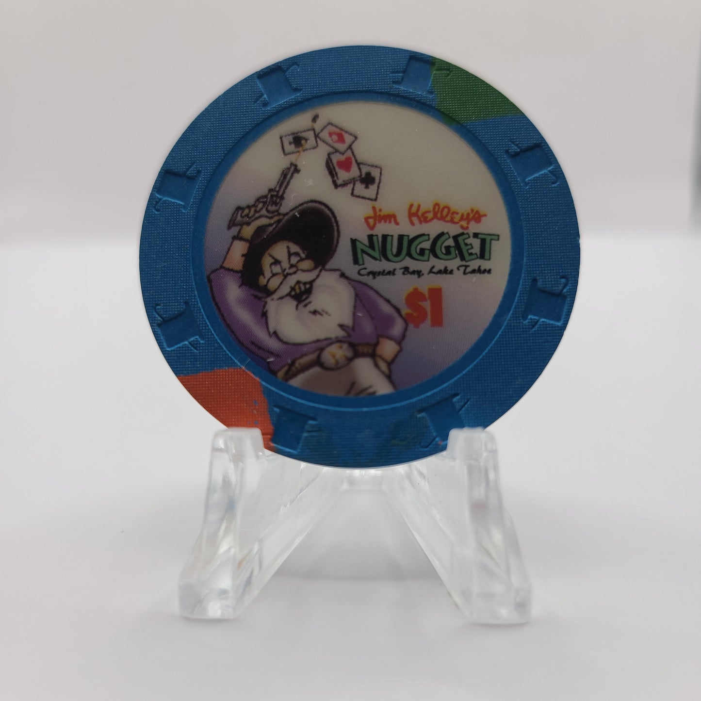 Jim Kelley's Nugget Crystal Bay Nevada 2002 $1 Casino Chip E1696