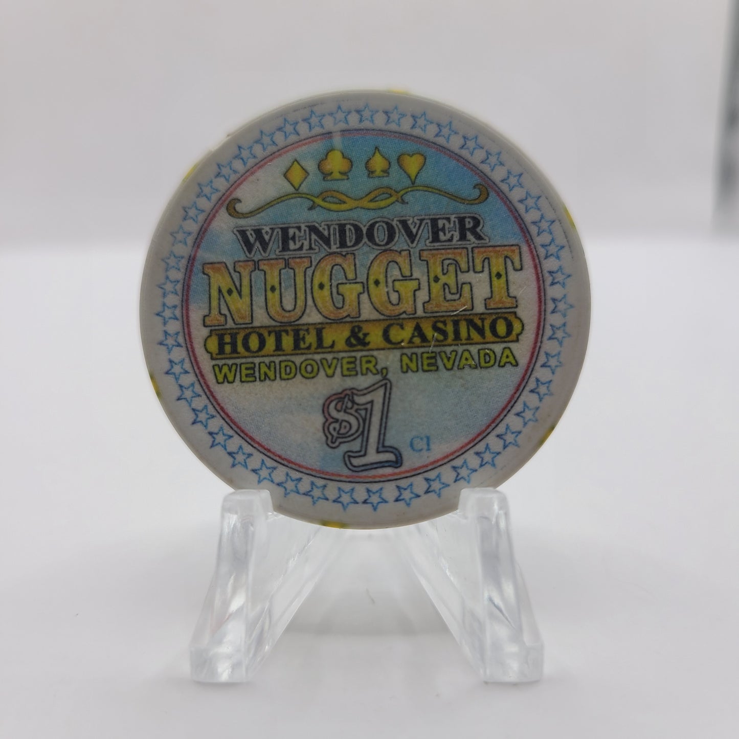 Wendover Nugget Hotel Casino Wendover Nevada 2004 $1 Chip E3857