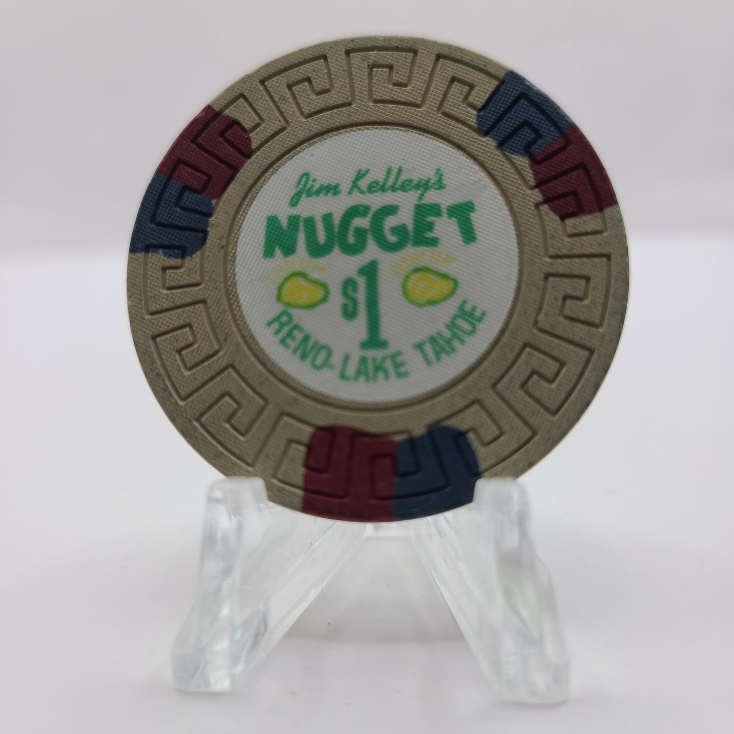 Kim Kelley's Nugget Casino Reno - Lake Tahoe Nevada 1972 $1 Casino Chip N6904
