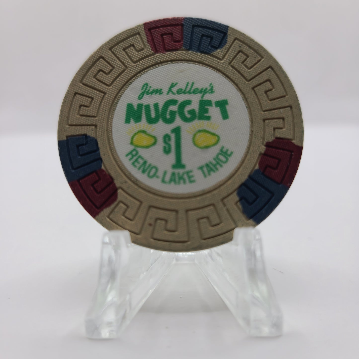 Kim Kelley's Nugget Casino Reno - Lake Tahoe Nevada 1972 $1 Casino Chip N6904